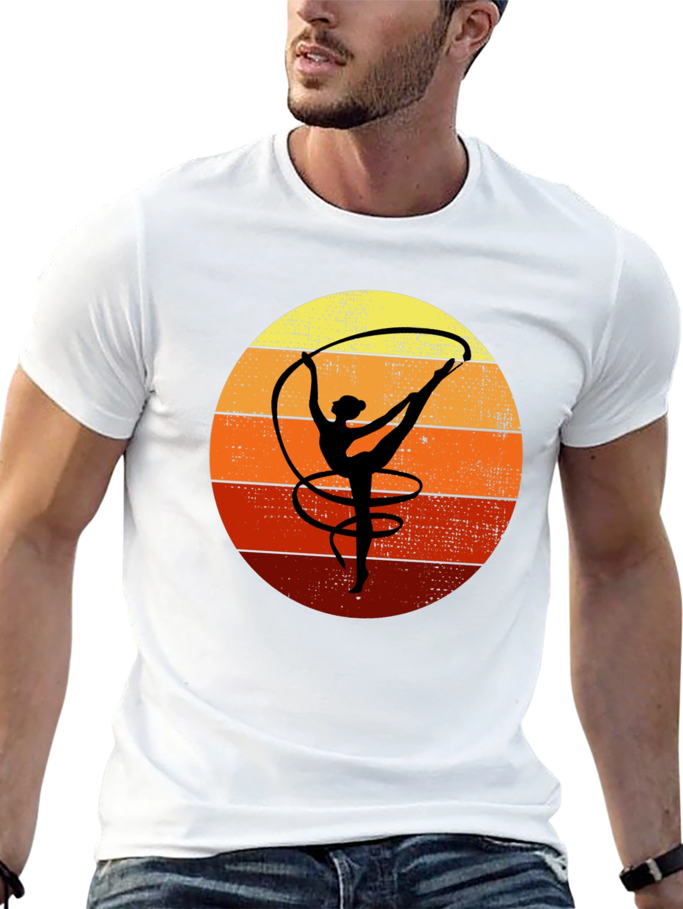 Retro Gymnastics Sunset T-Shirt