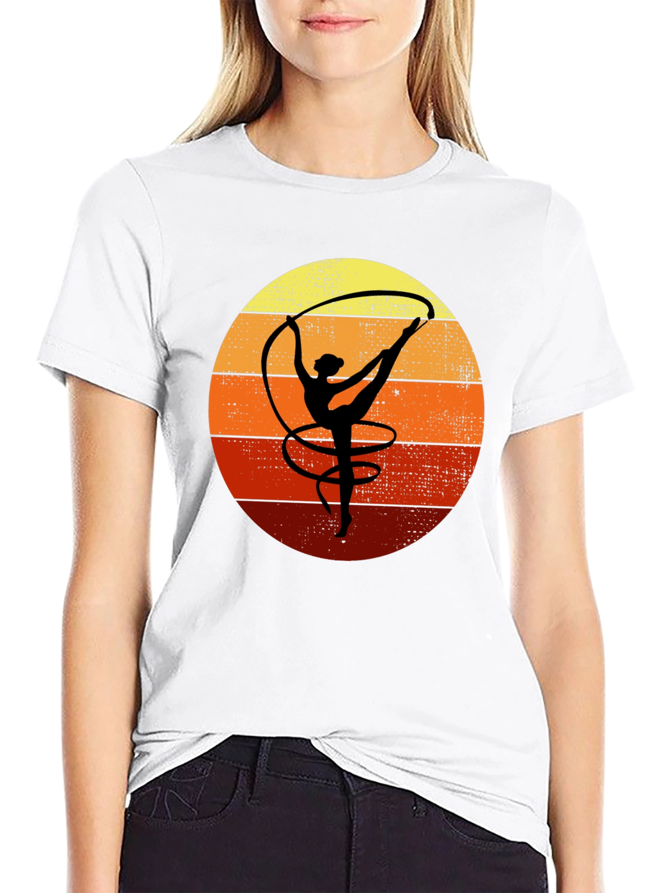 Retro Gymnastics Sunset T-Shirt