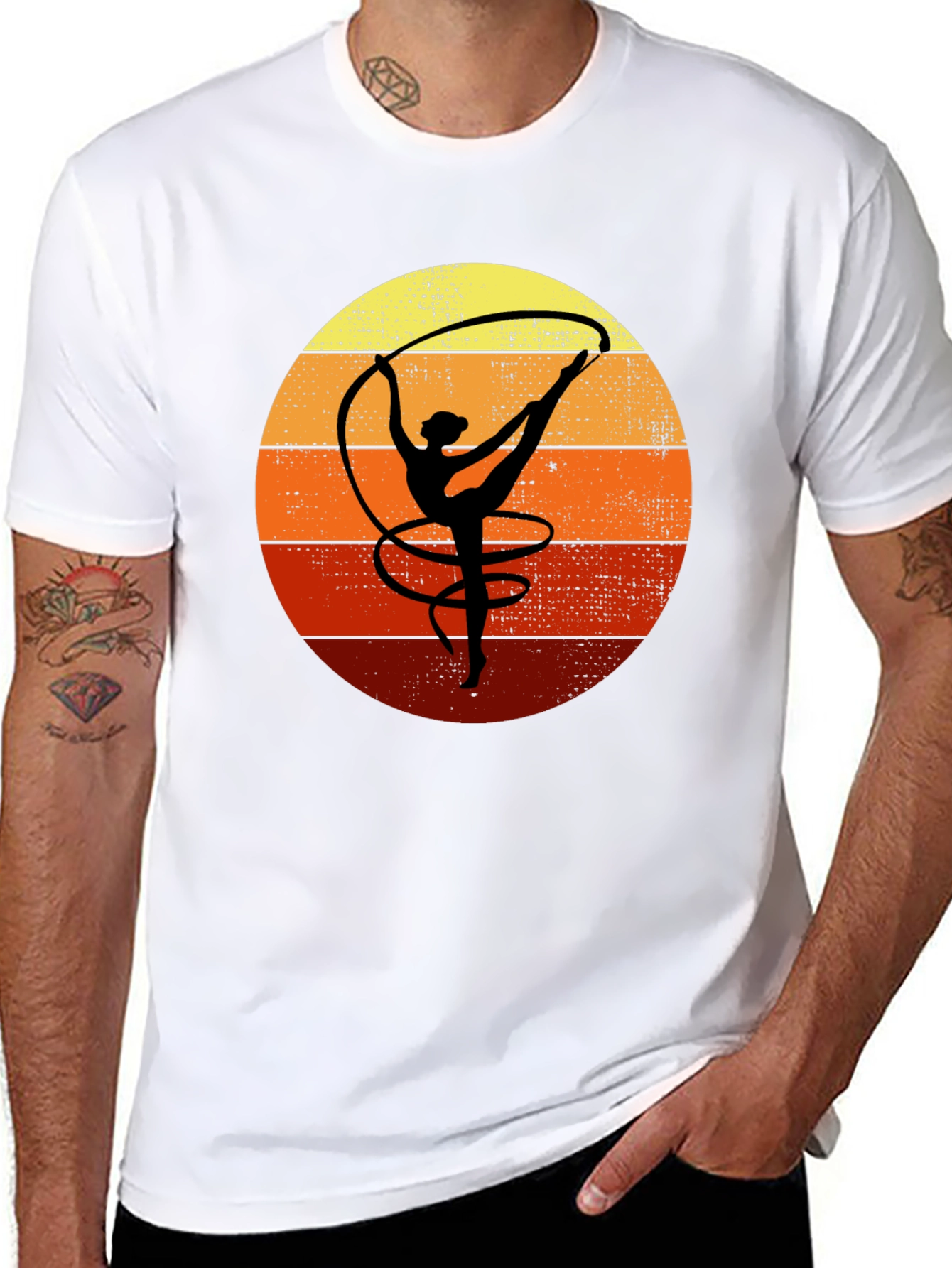 Retro Gymnastics Sunset T-Shirt