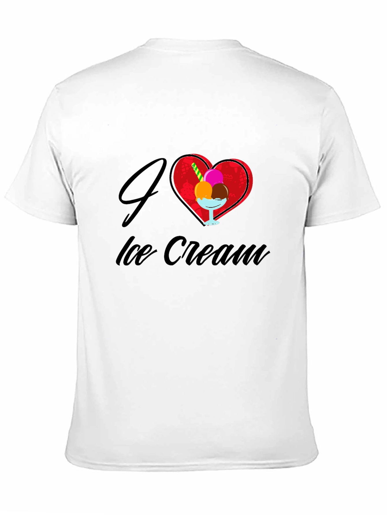 I Love Ice Cream Graphic T-Shirt