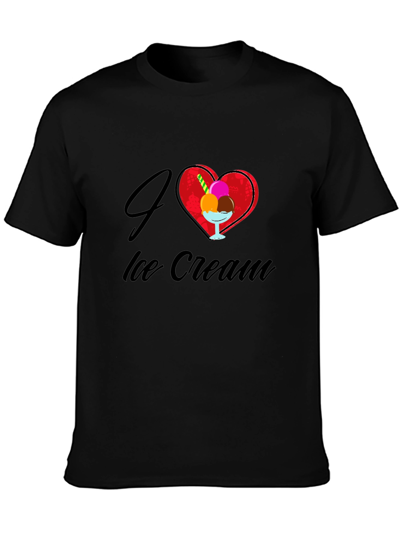I Love Ice Cream Graphic T-Shirt