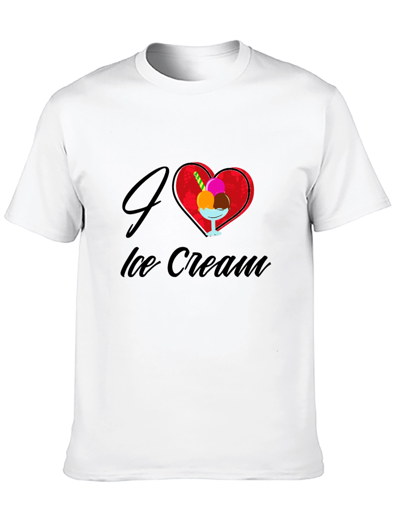 I Love Ice Cream Graphic T-Shirt