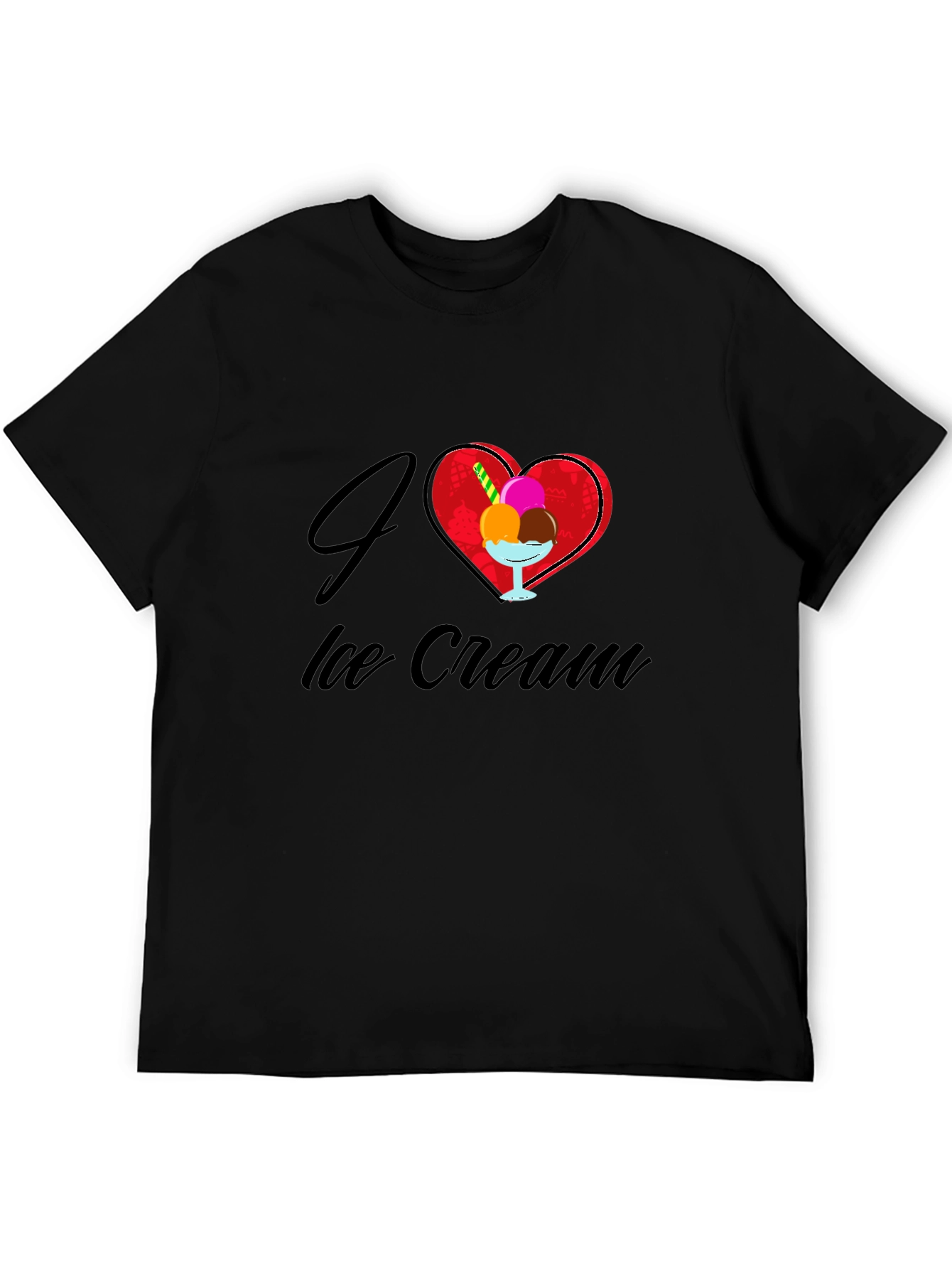 I Love Ice Cream Graphic T-Shirt