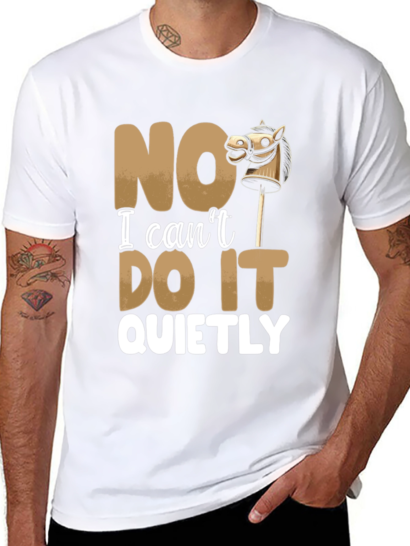 Funny NO I Cant DO IT QUIETLY T-Shirt