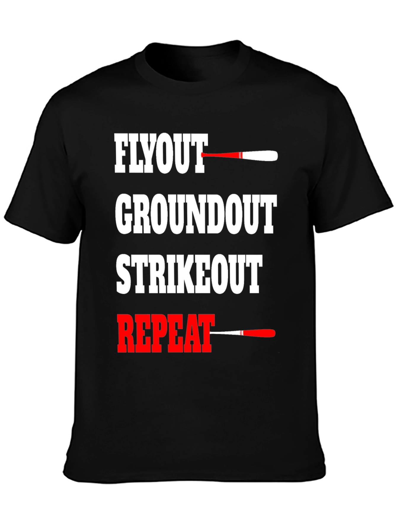 Baseball Flyout Repeat Graphic T-Shirt