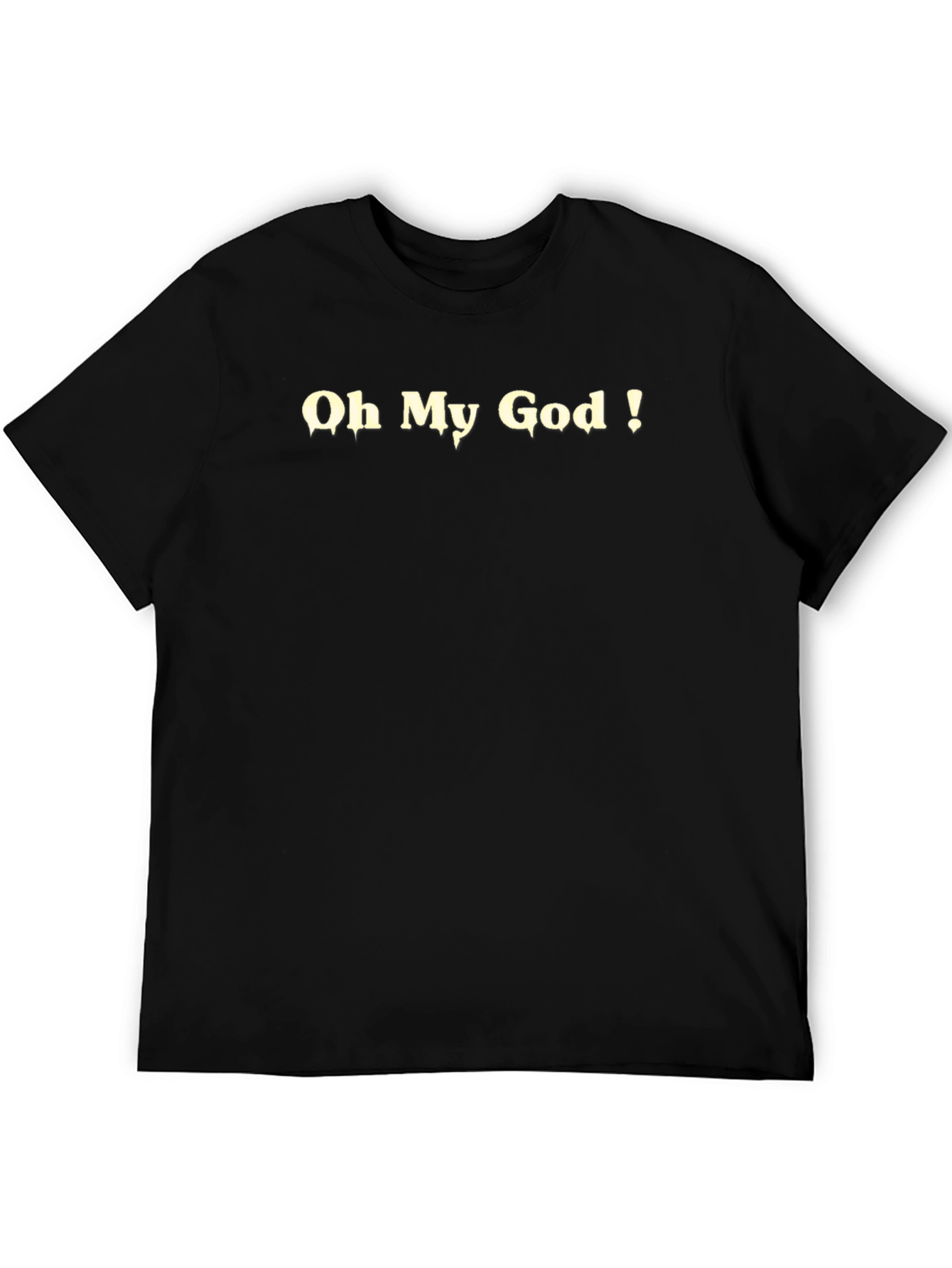 Oh My God! Graphic Black T-Shirt