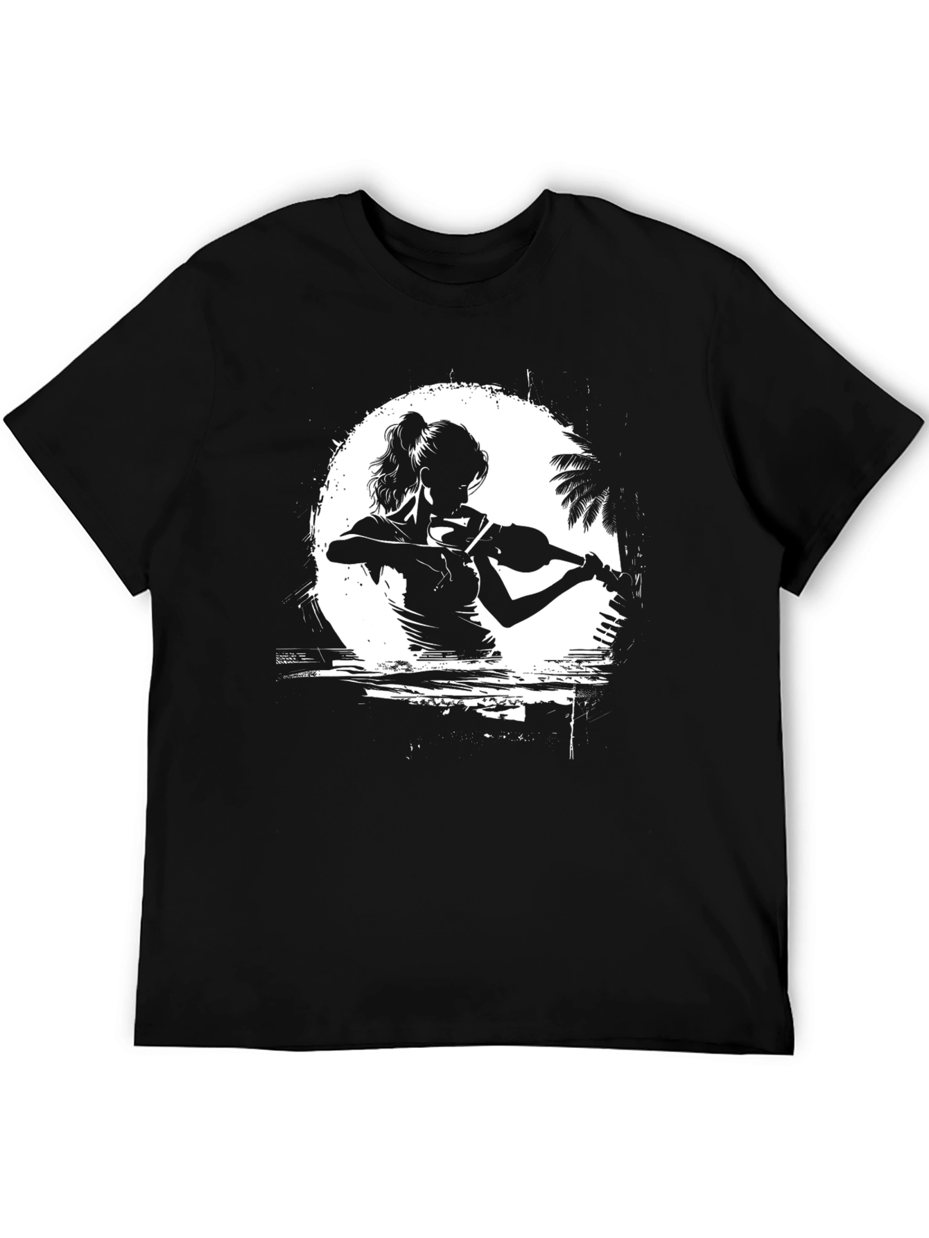 Musician Silhouette Graphic T-Shirt