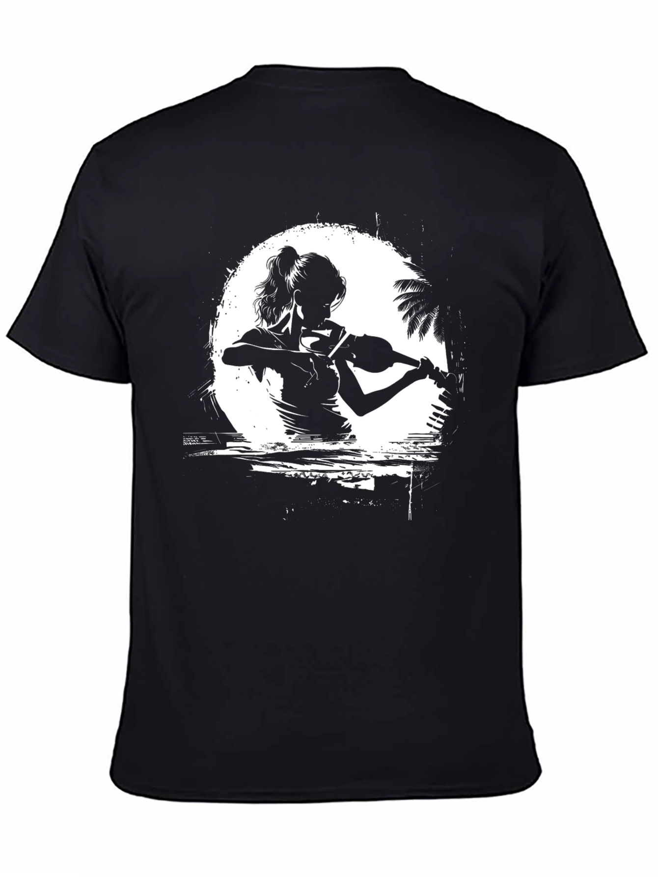 Musician Silhouette Graphic T-Shirt