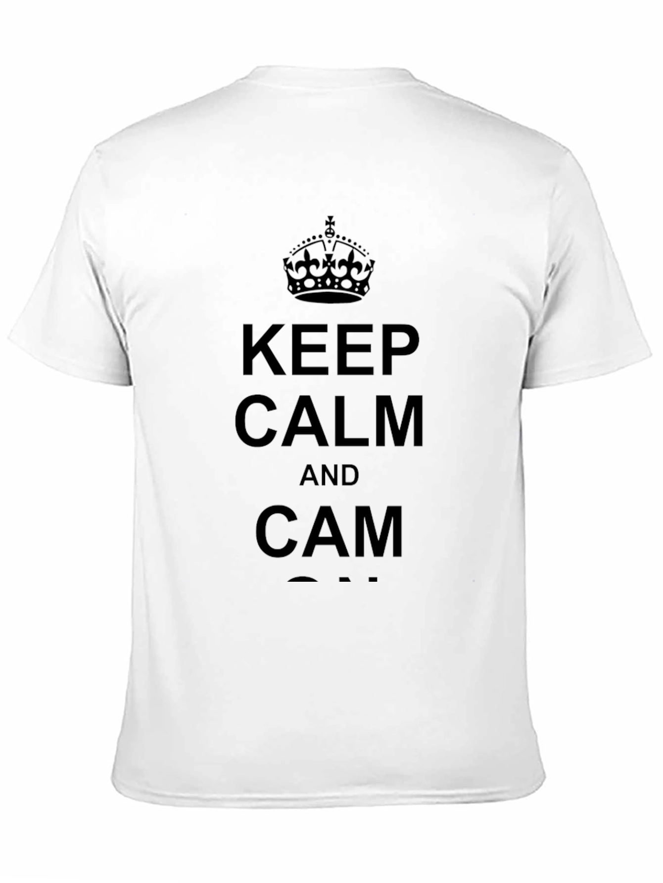 Keep Calm And Cam T-Shirt - Black