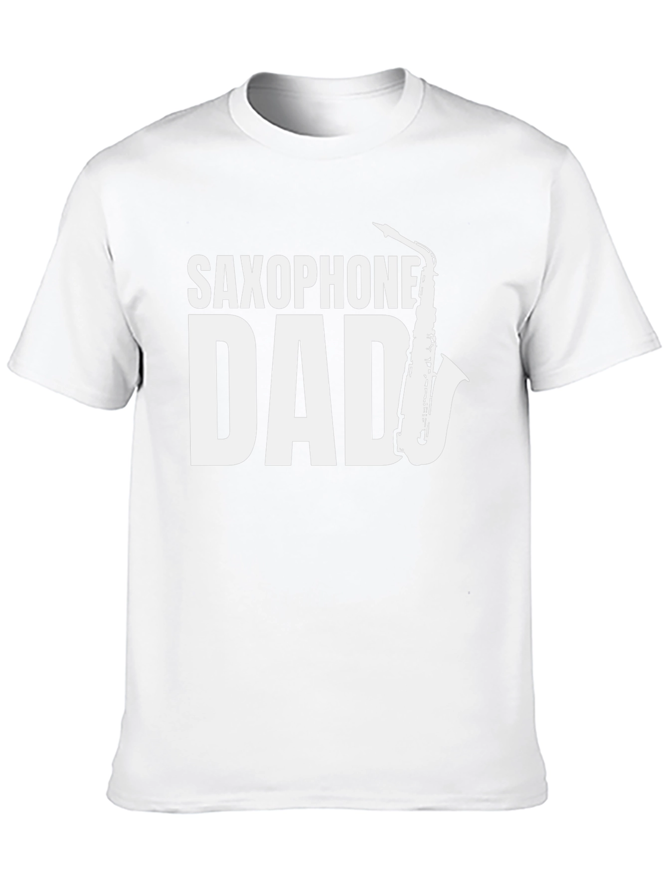 Saxophone Dad Black T-Shirt - Musician Fathers Day Tee