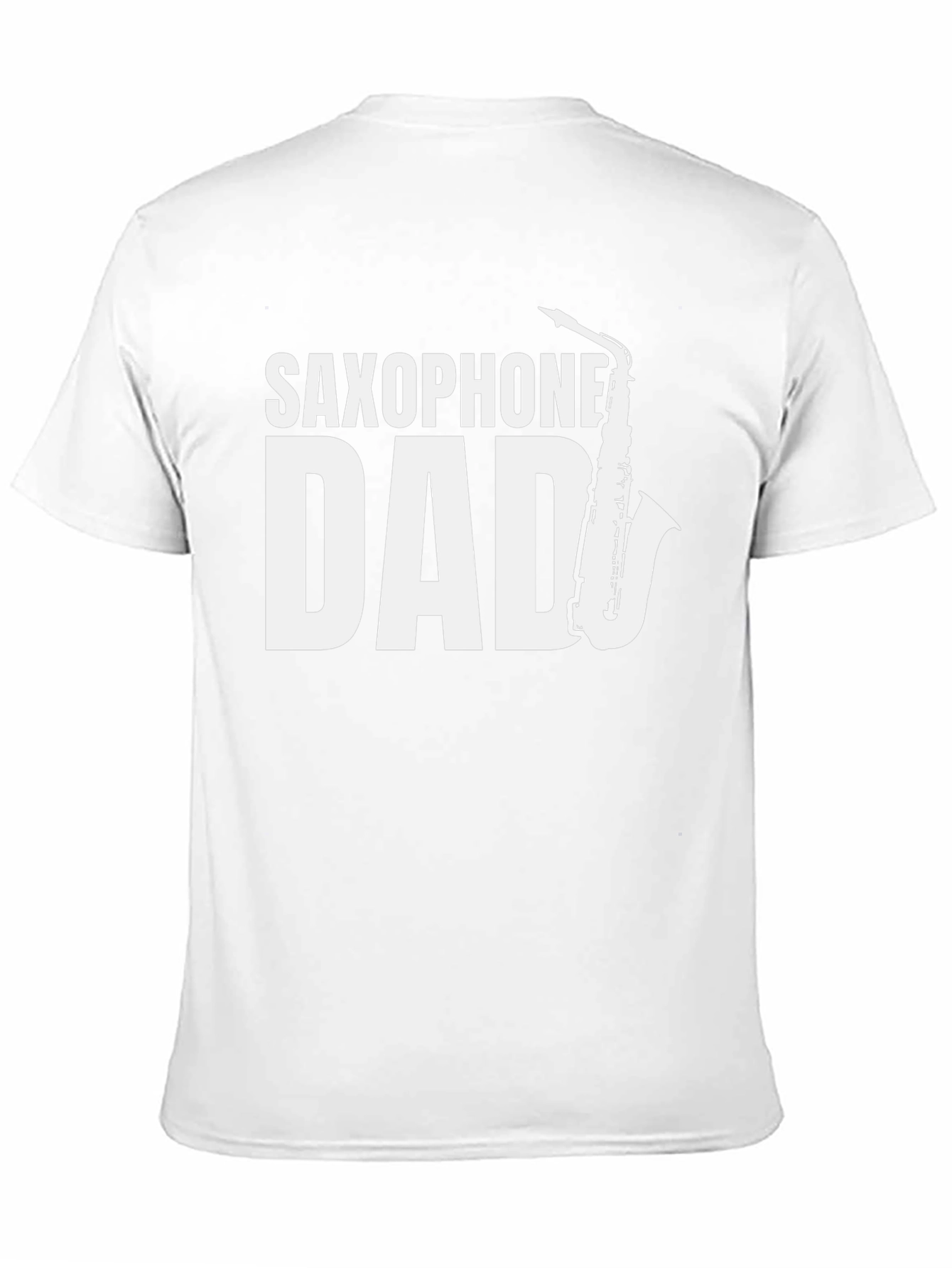 Saxophone Dad Black T-Shirt - Musician Fathers Day Tee