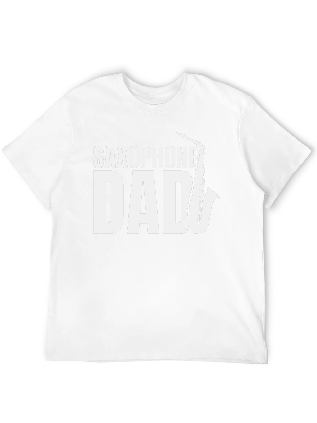 Saxophone Dad Black T-Shirt - Musician Fathers Day Tee