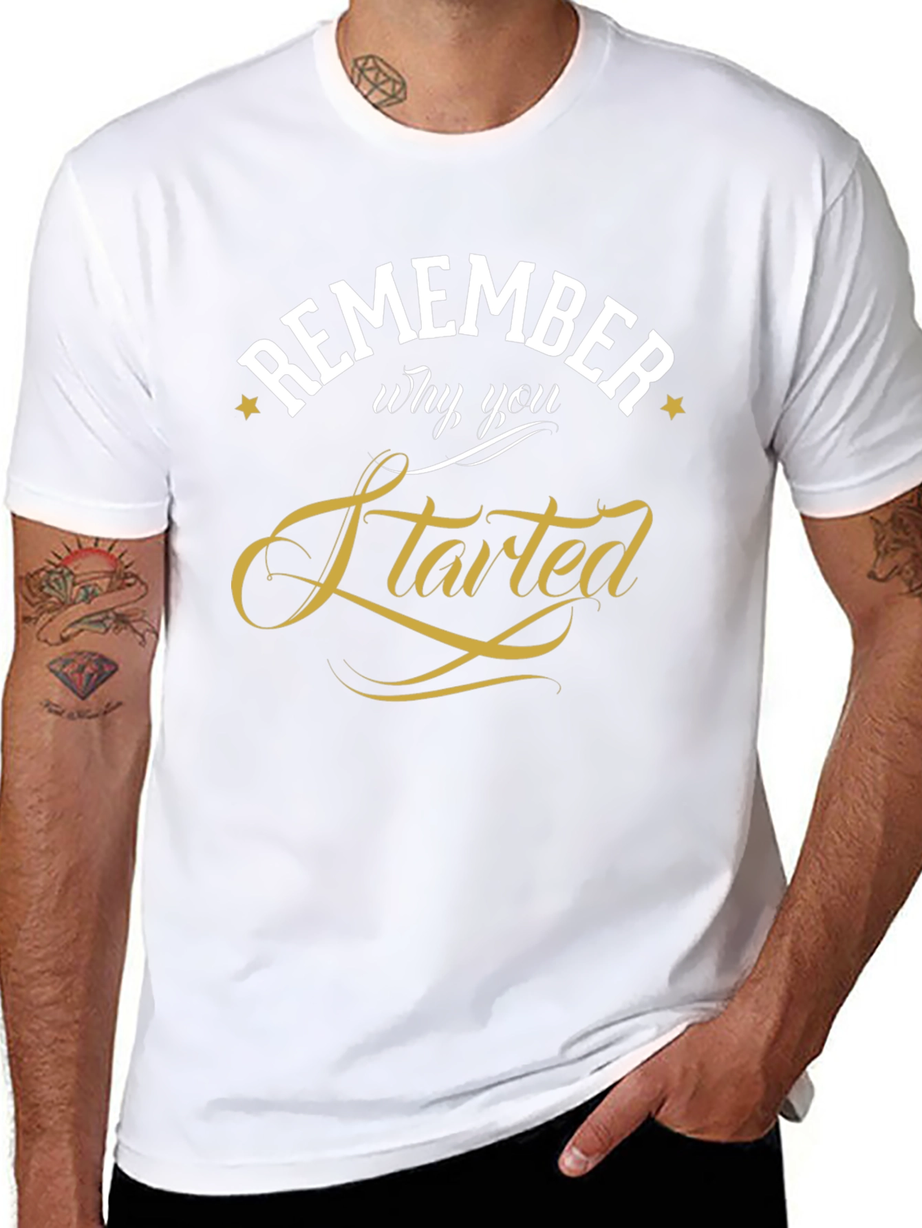 Remember Why You Started Black T-Shirt