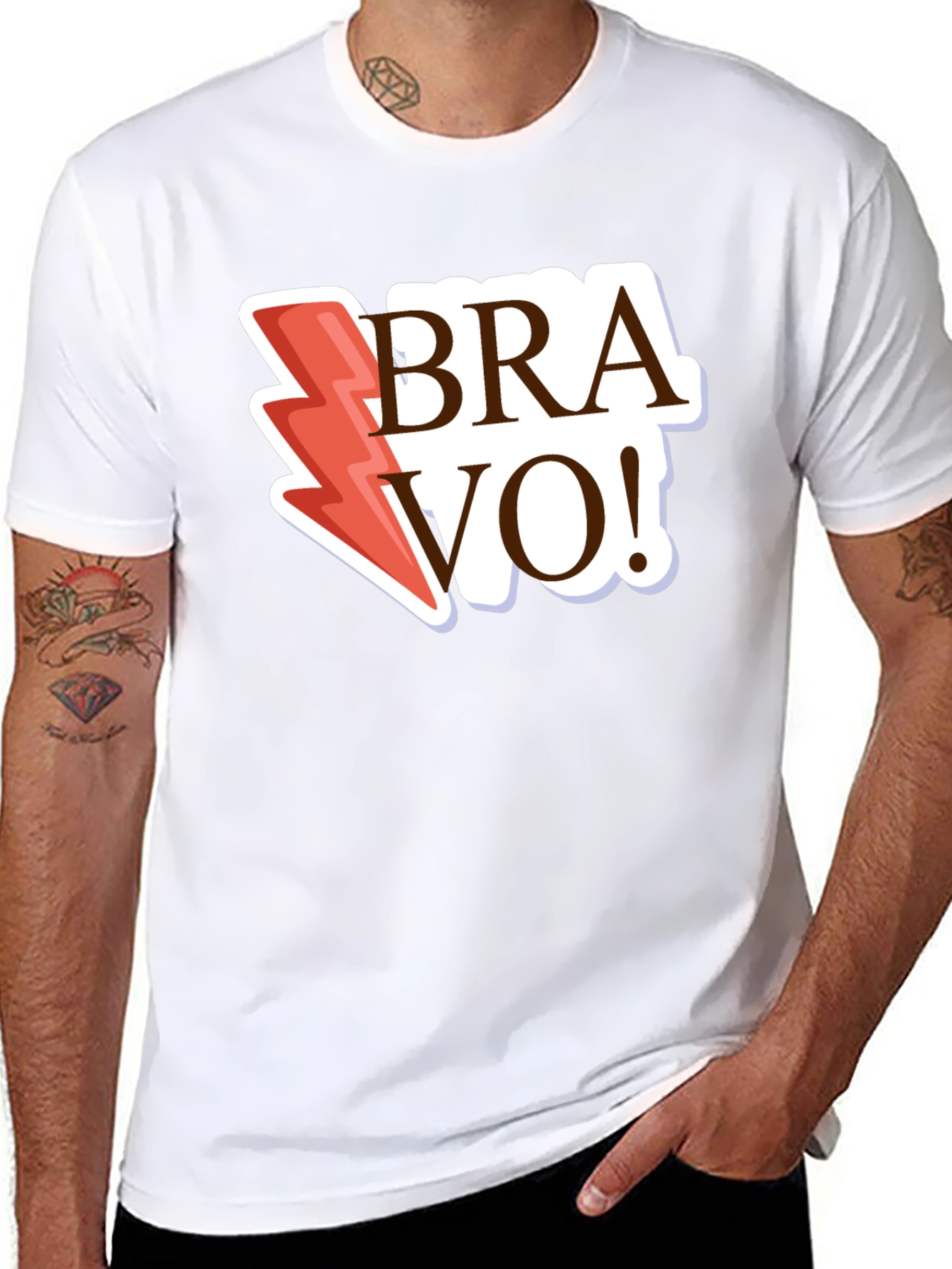 Bravo Lightning Bolt Graphic Tee