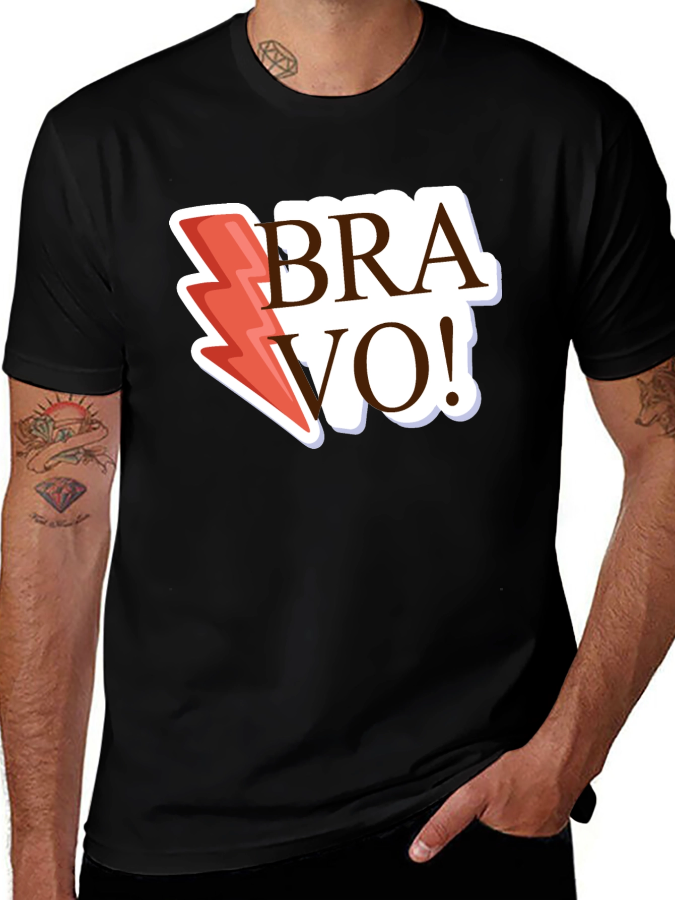 Bravo Lightning Bolt Graphic Tee