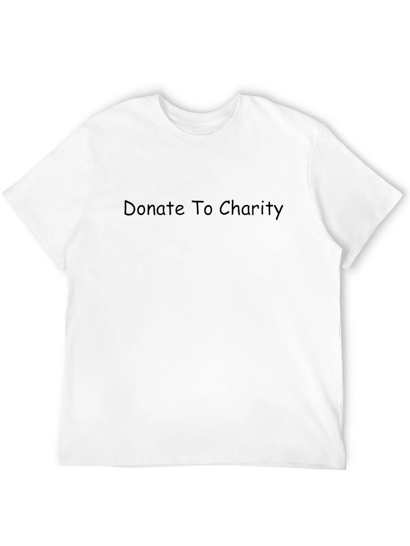 Donate To Charity Black T-Shirt