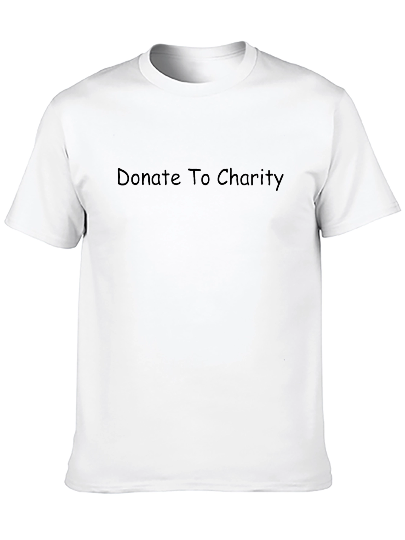 Donate To Charity Black T-Shirt