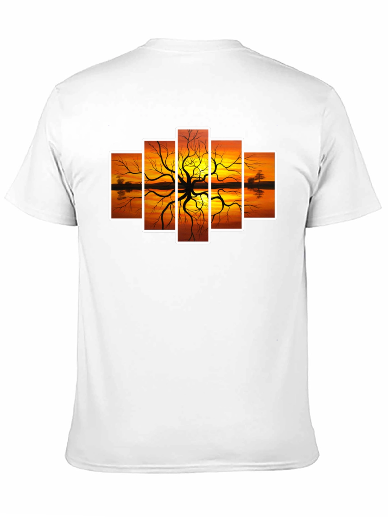Sunset Tree Graphic Tee - Artistic Nature Design