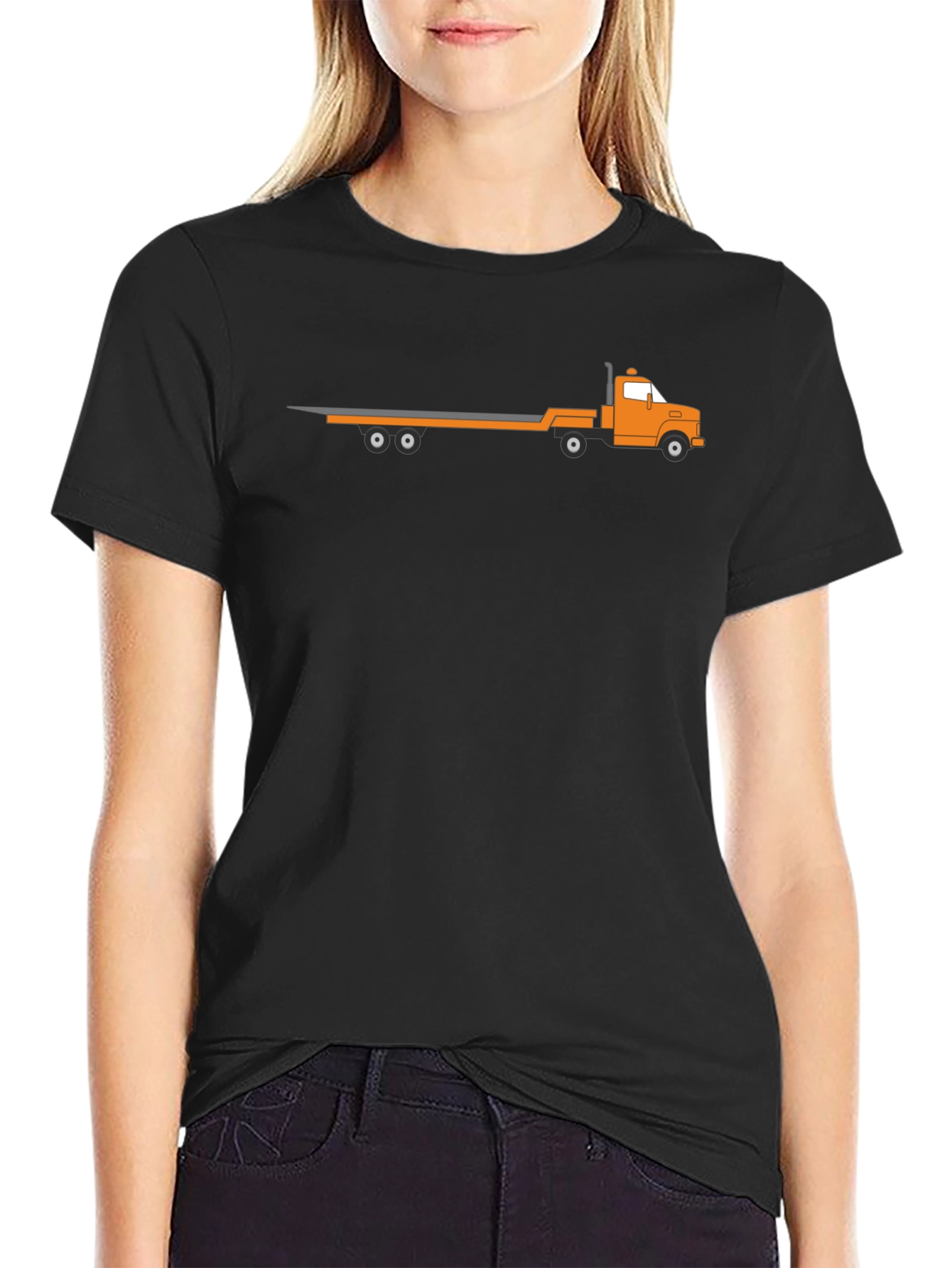Flatbed Tow Truck Graphic T-Shirt