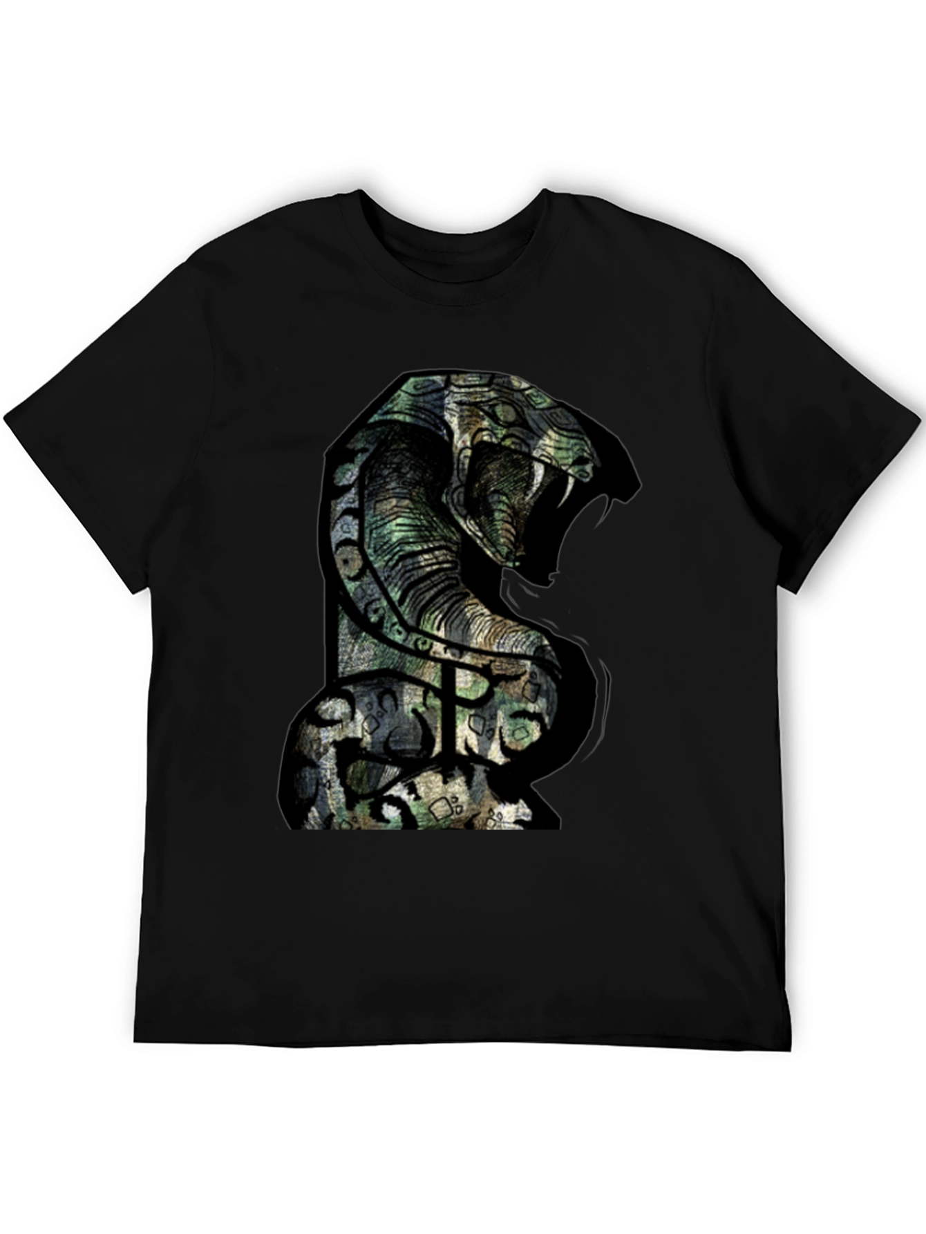 Mens Cobra Graphic T-Shirt - Bold Snake Design