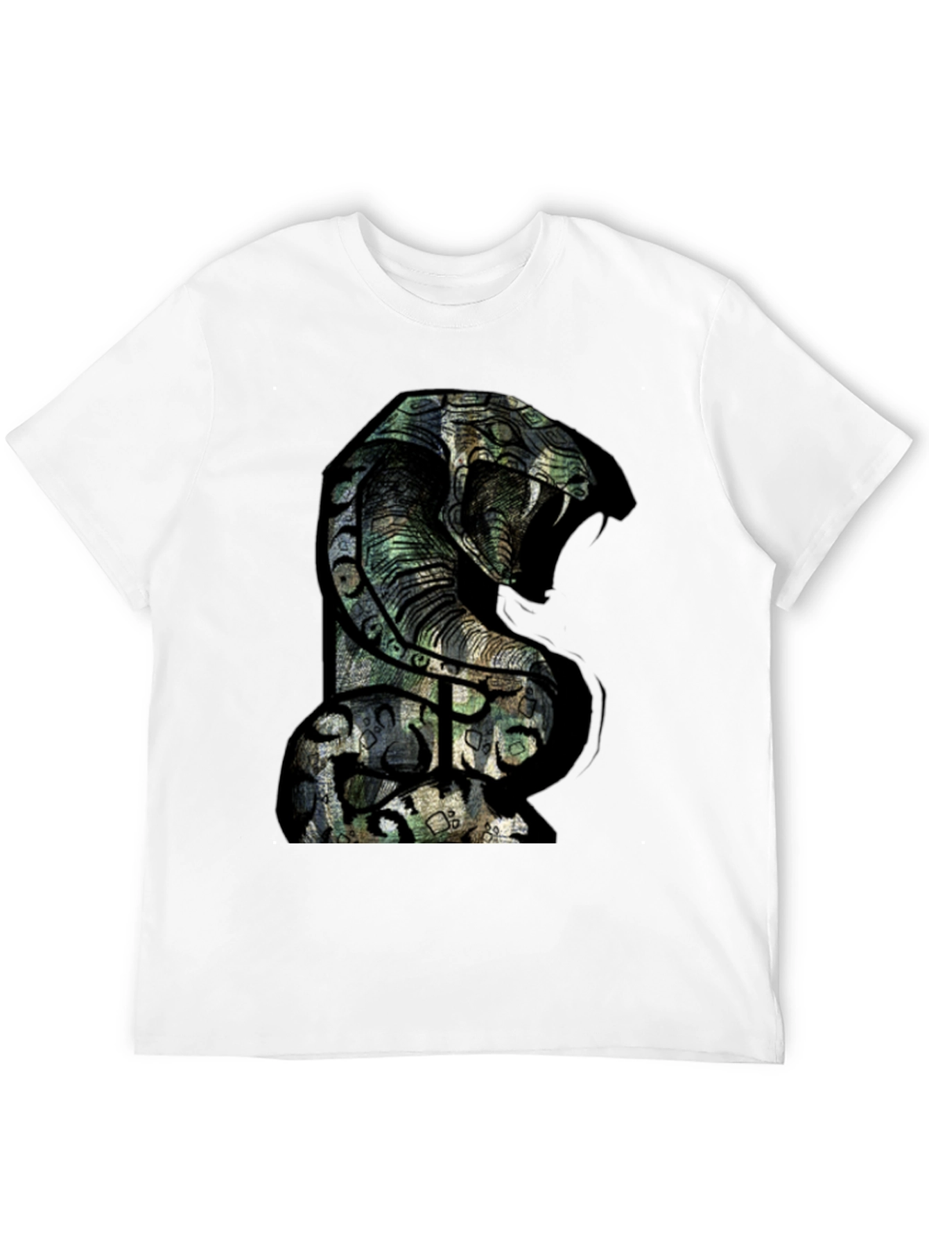 Mens Cobra Graphic T-Shirt - Bold Snake Design