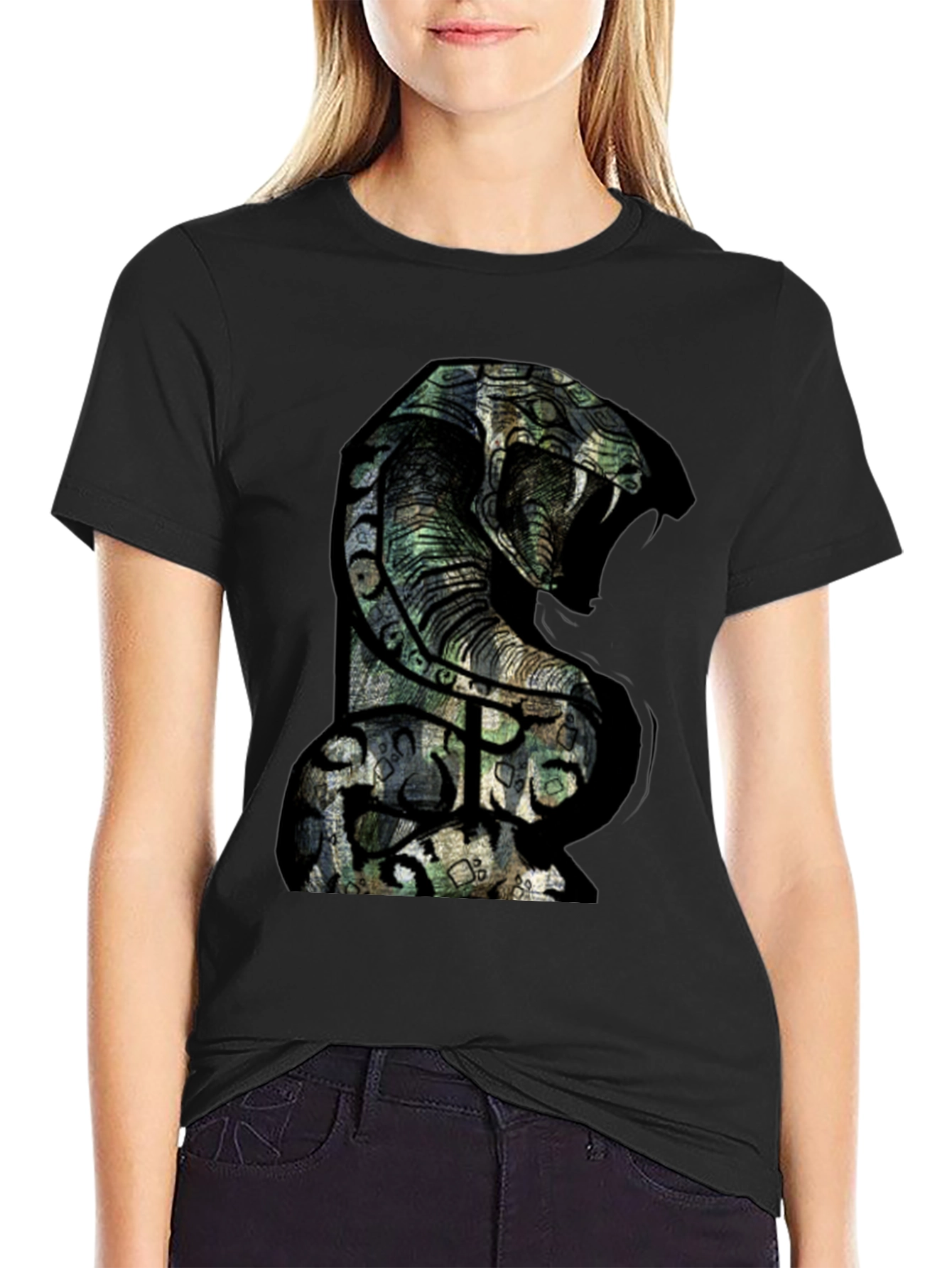 Mens Cobra Graphic T-Shirt - Bold Snake Design