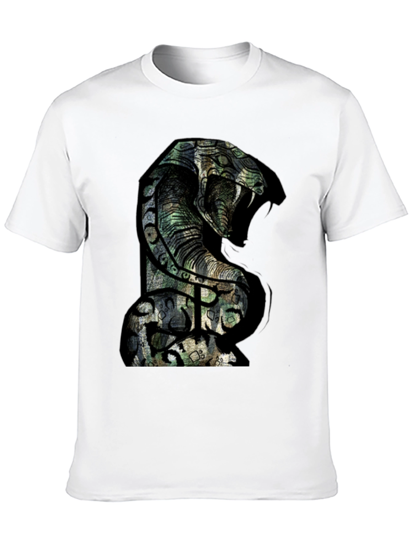 Mens Cobra Graphic T-Shirt - Bold Snake Design