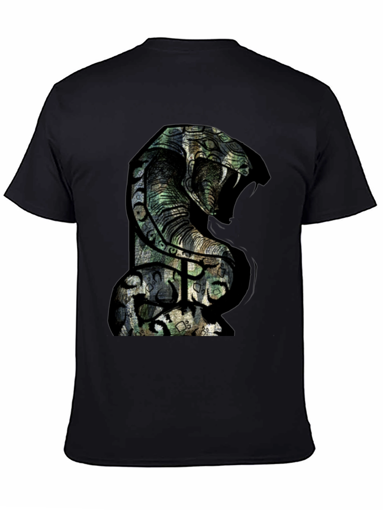Mens Cobra Graphic T-Shirt - Bold Snake Design