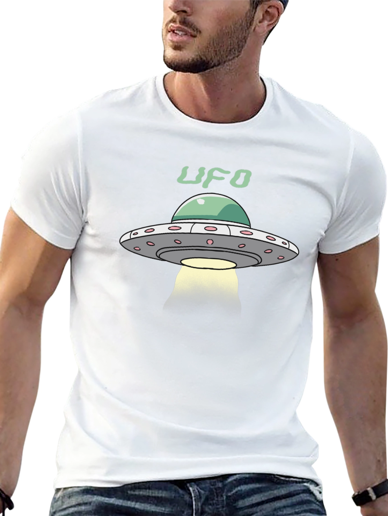 UFO Graphic Black T-Shirt