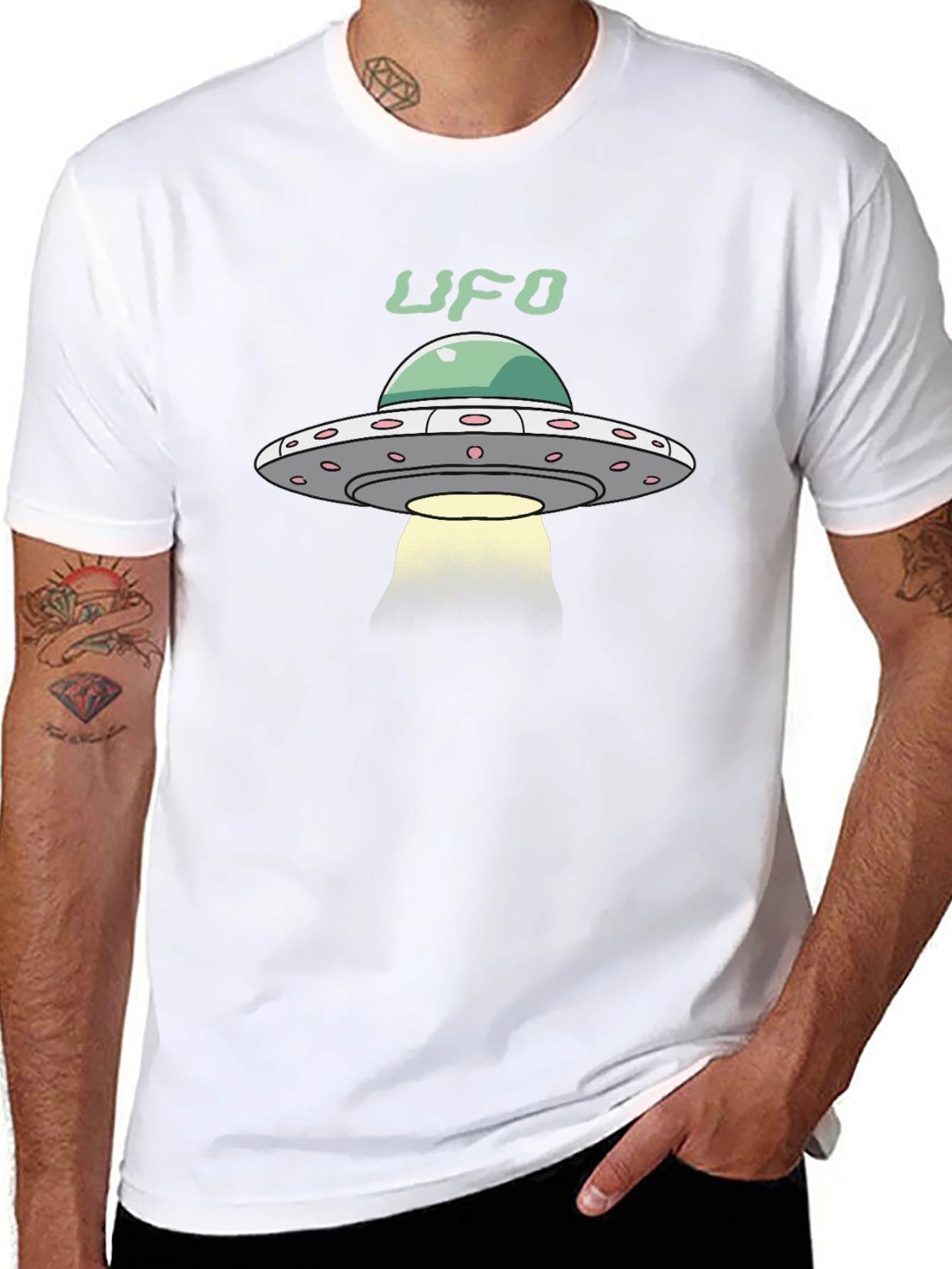 UFO Graphic Black T-Shirt