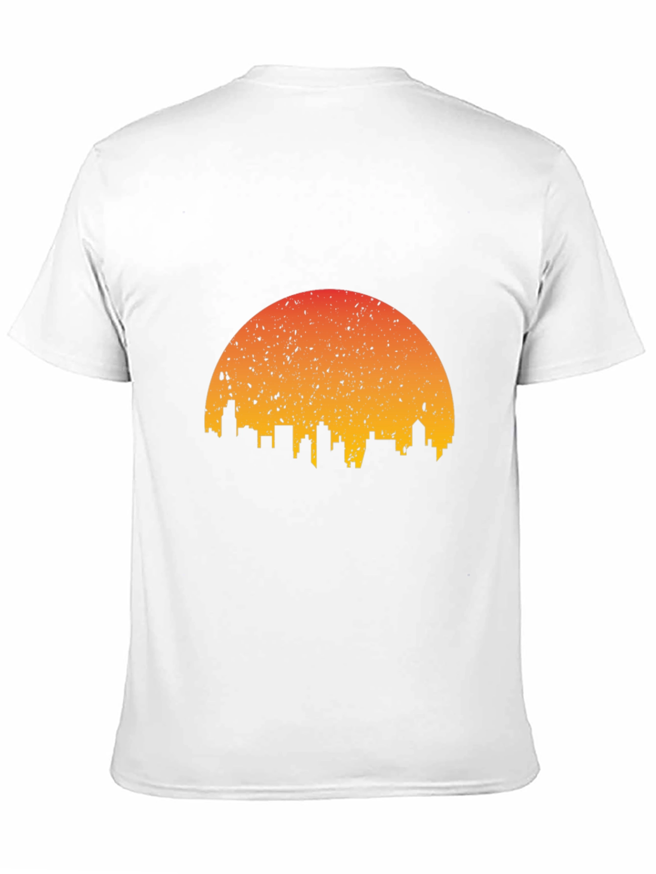 Sunset Skyline Graphic Tee - Stylish Black T-Shirt