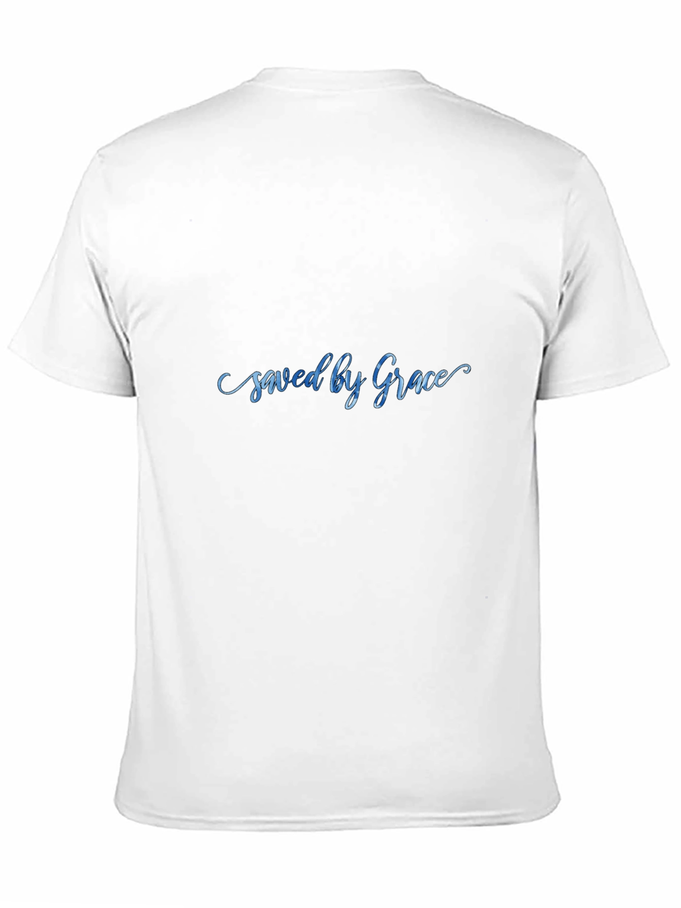 Saved by Grace Black Graphic T-Shirt