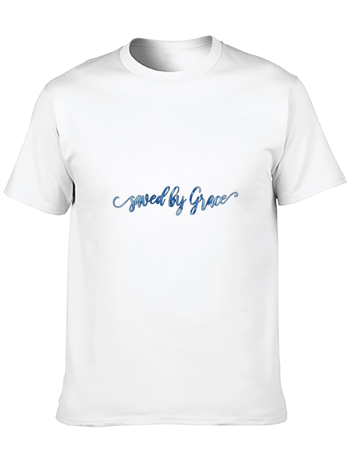 Saved by Grace Black Graphic T-Shirt