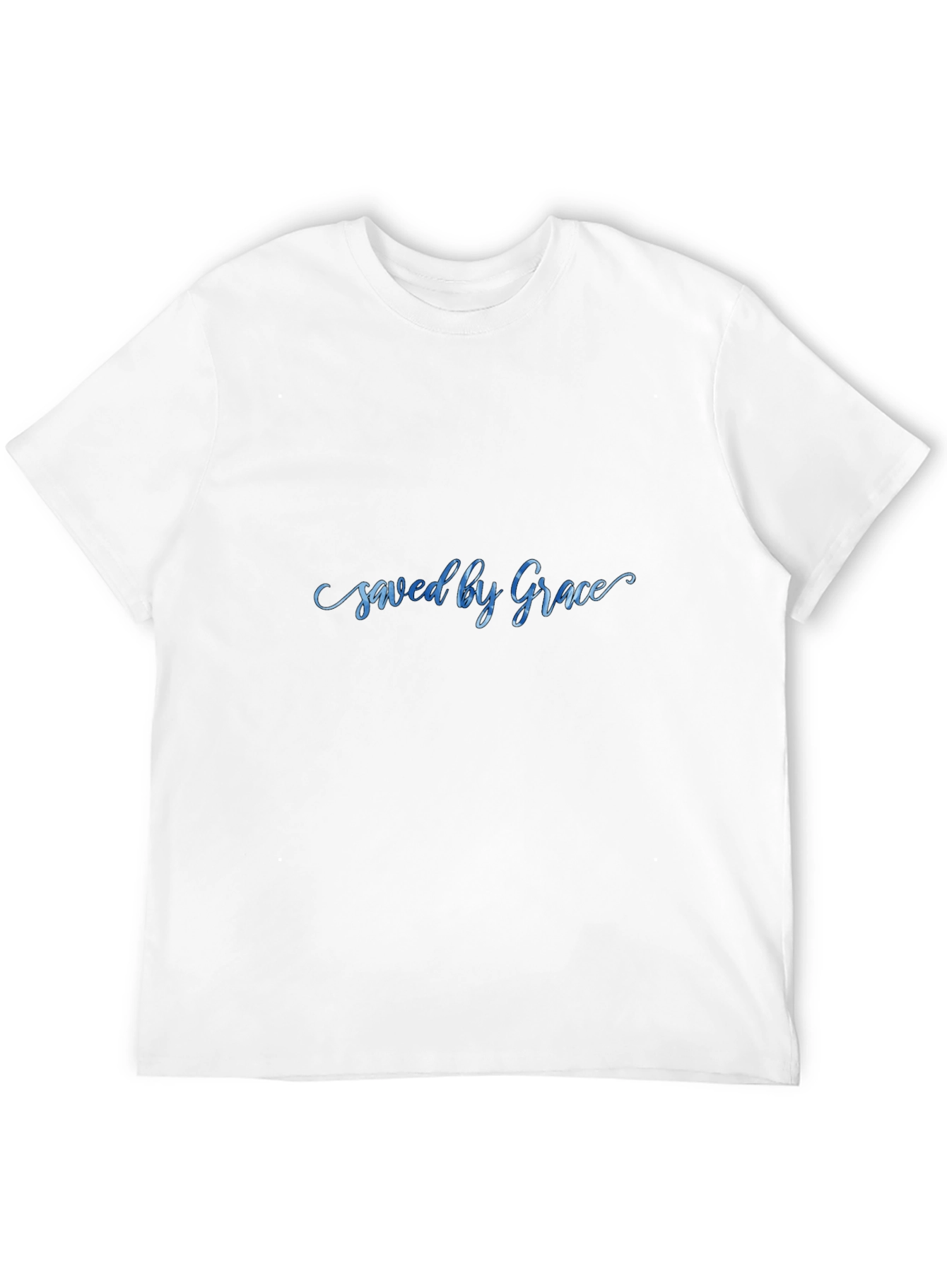 Saved by Grace Black Graphic T-Shirt