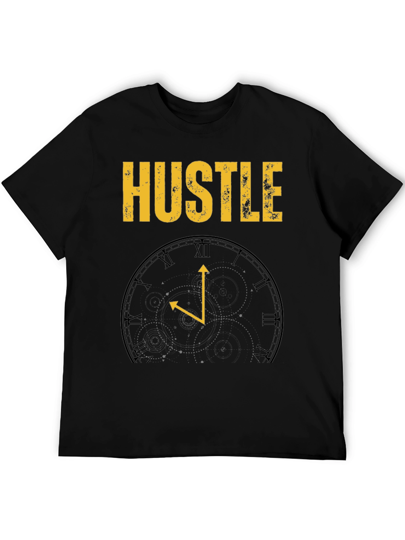 Hustle Time Black Graphic Tee