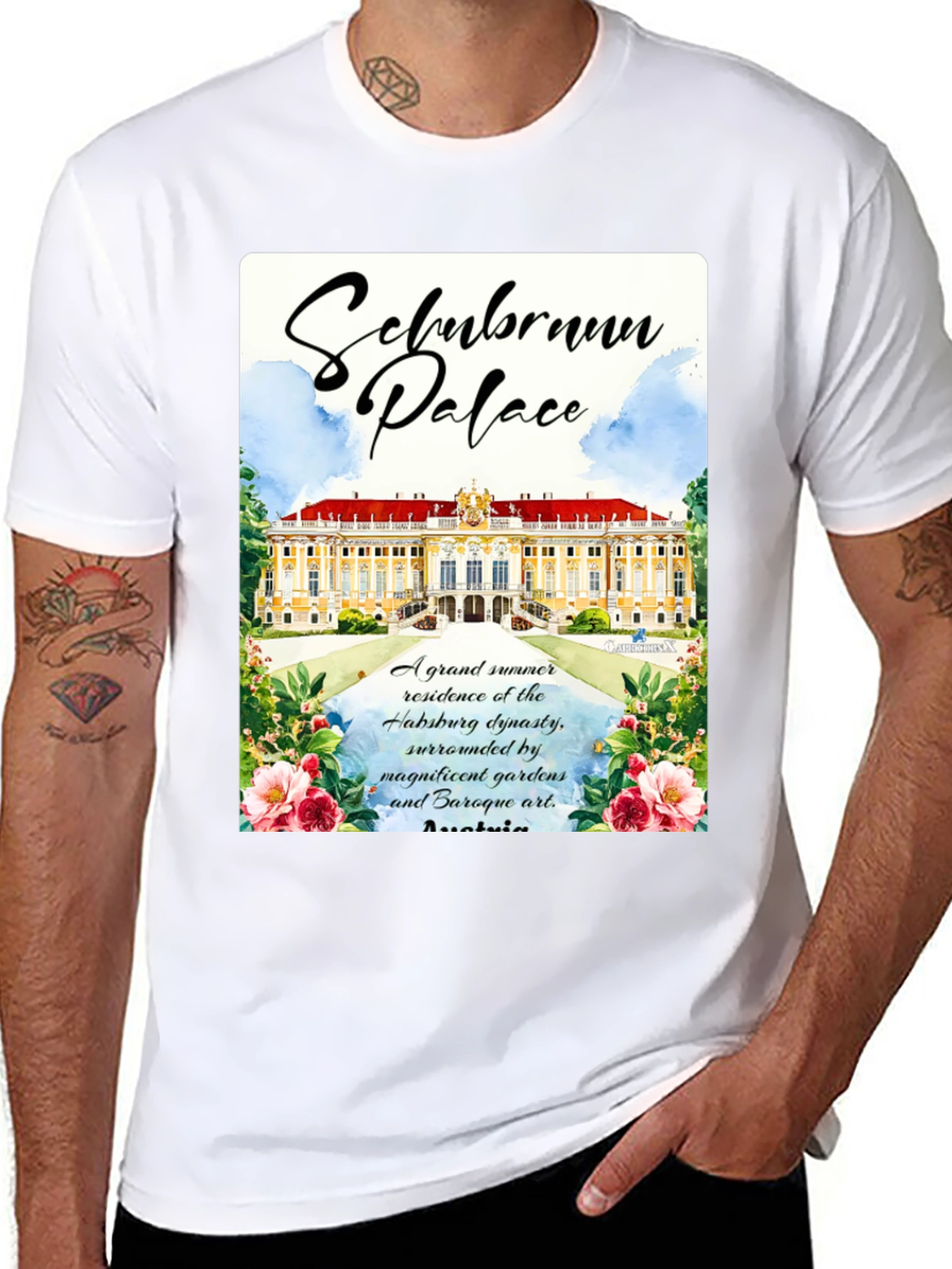 Schonbrunn Palace Austria Graphic T-Shirt