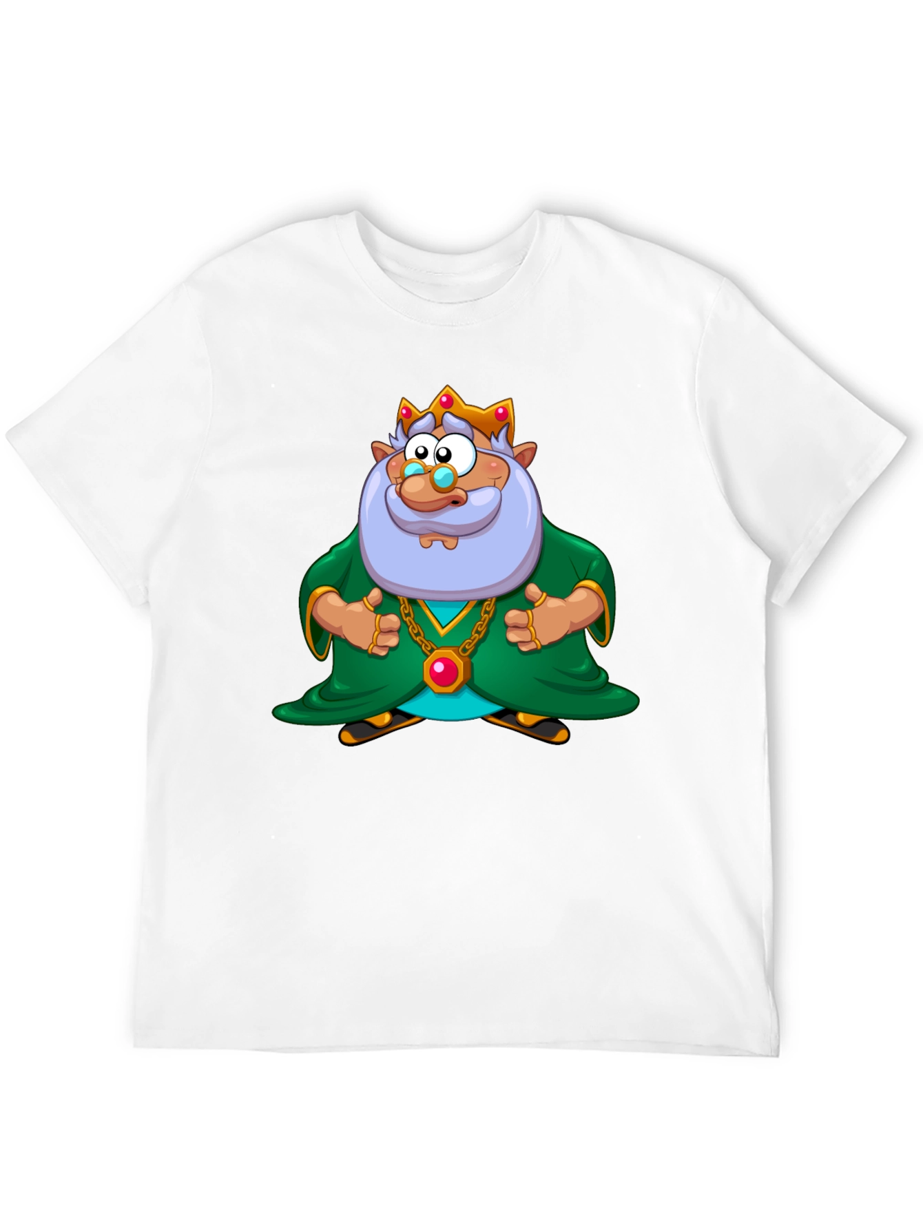 King Cartoon Graphic Black T-Shirt