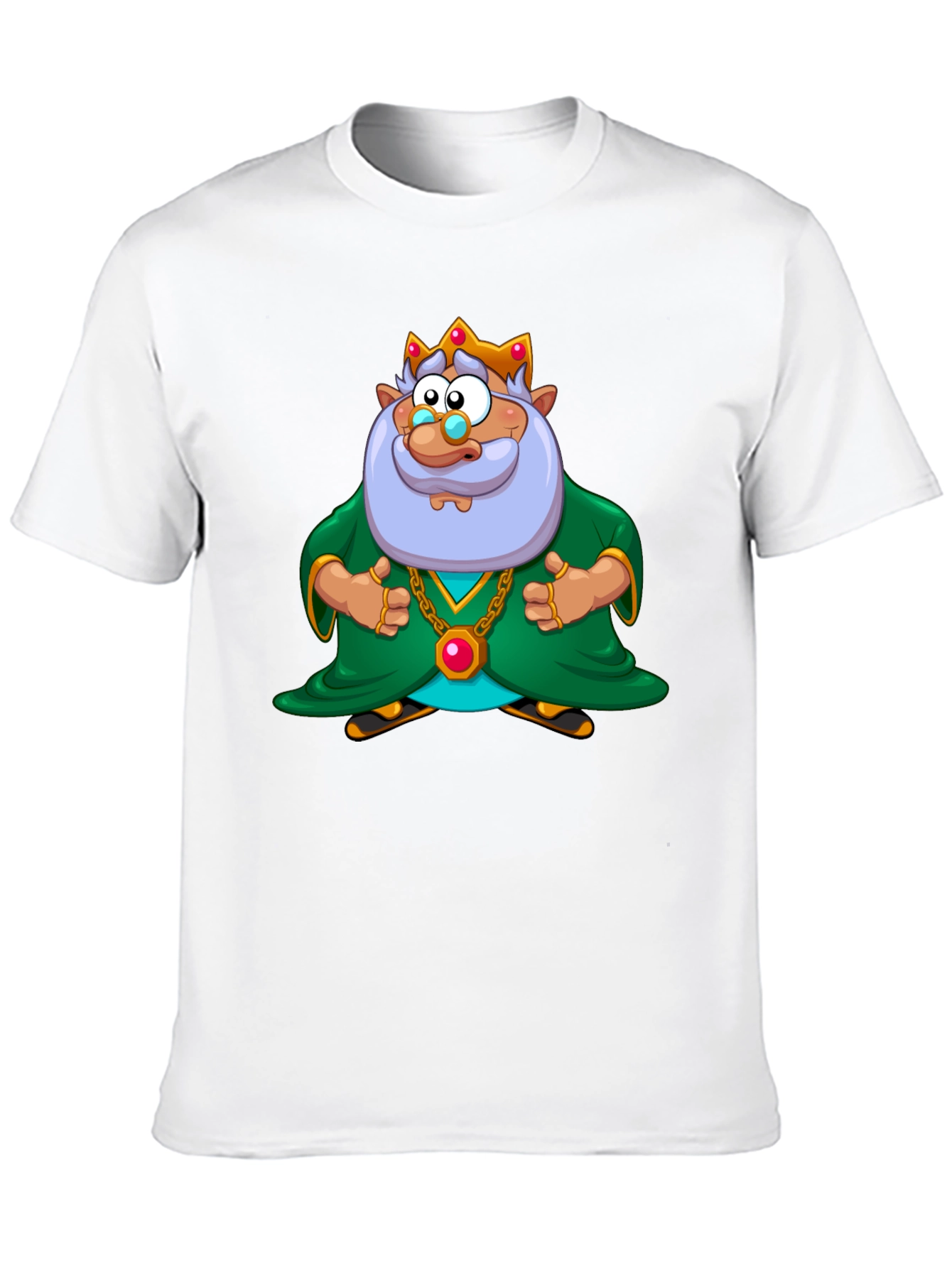 King Cartoon Graphic Black T-Shirt