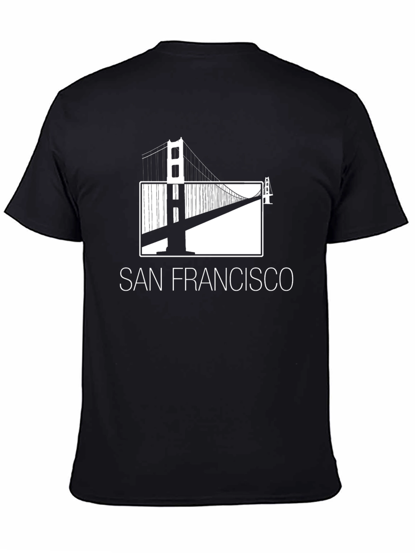 San Francisco Bridge Graphic Tee - Black T-Shirt