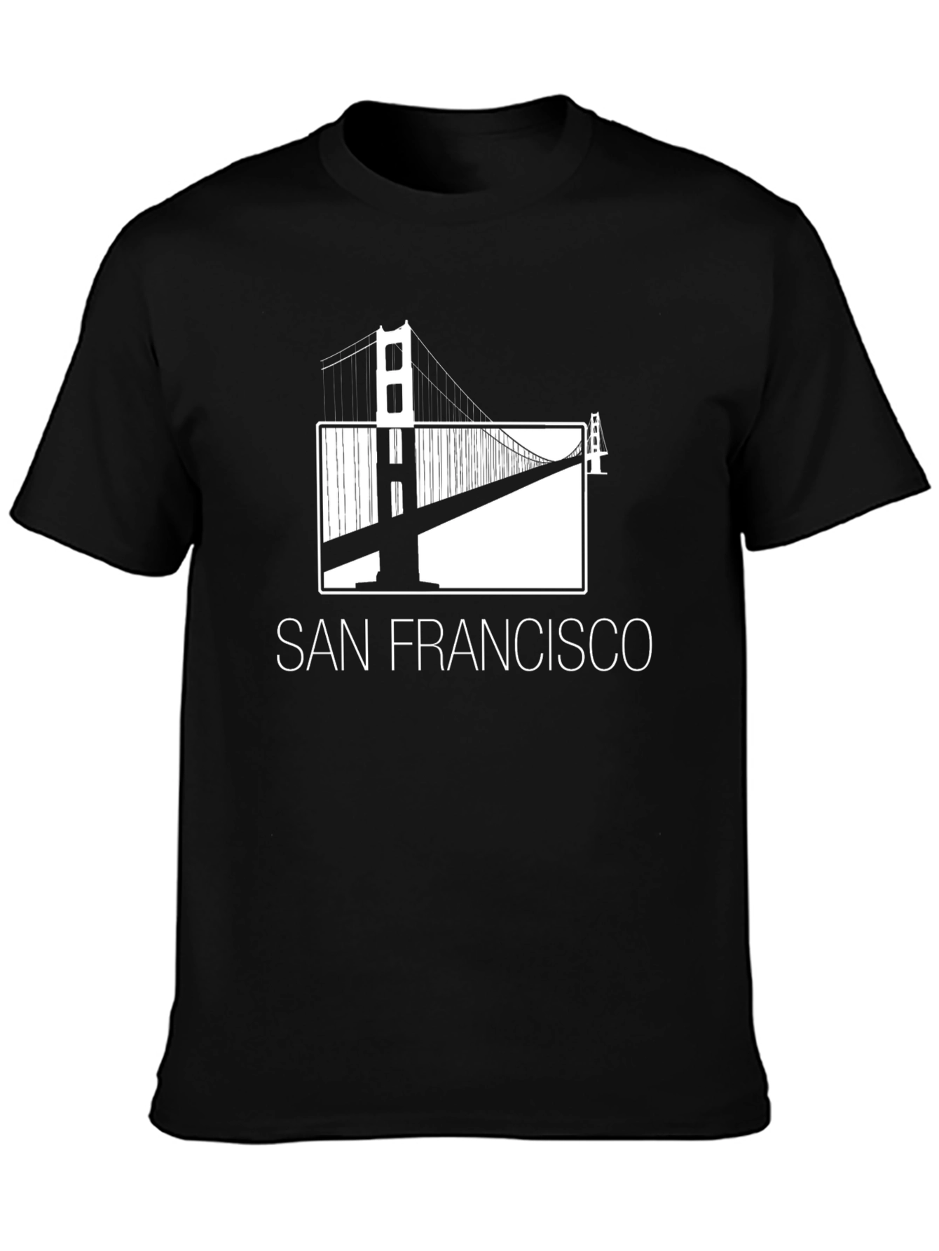 San Francisco Bridge Graphic Tee - Black T-Shirt