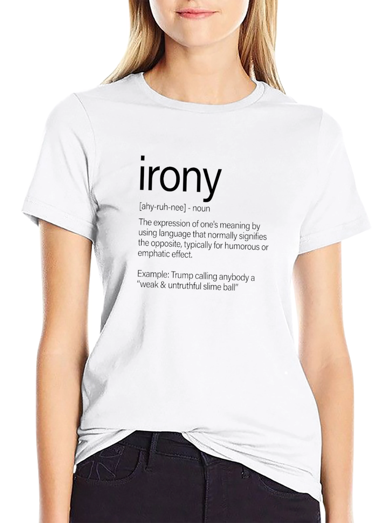Irony Definition T-Shirt - Humorous Graphic Tee