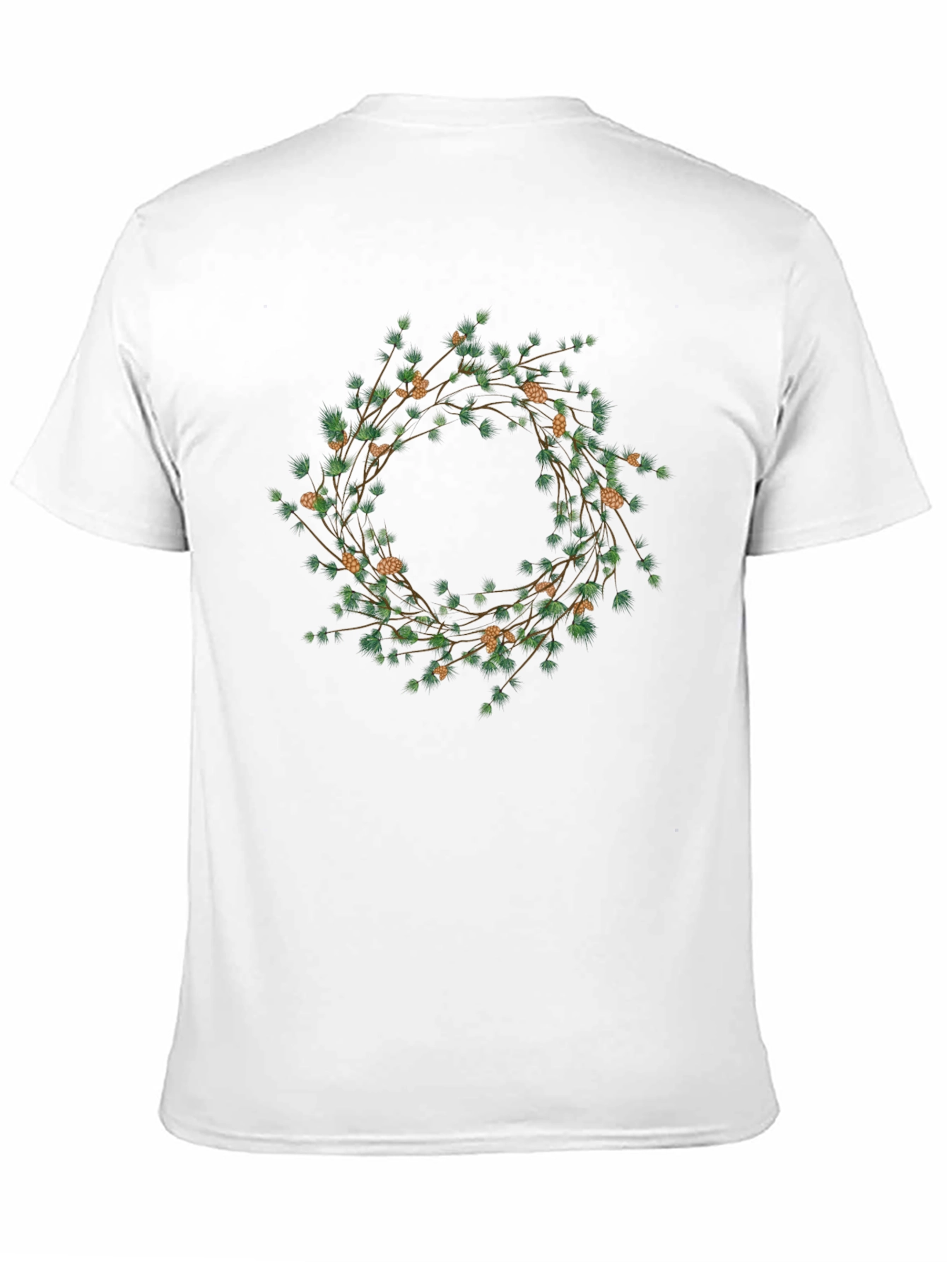 Botanical Wreath Graphic Tee - Black