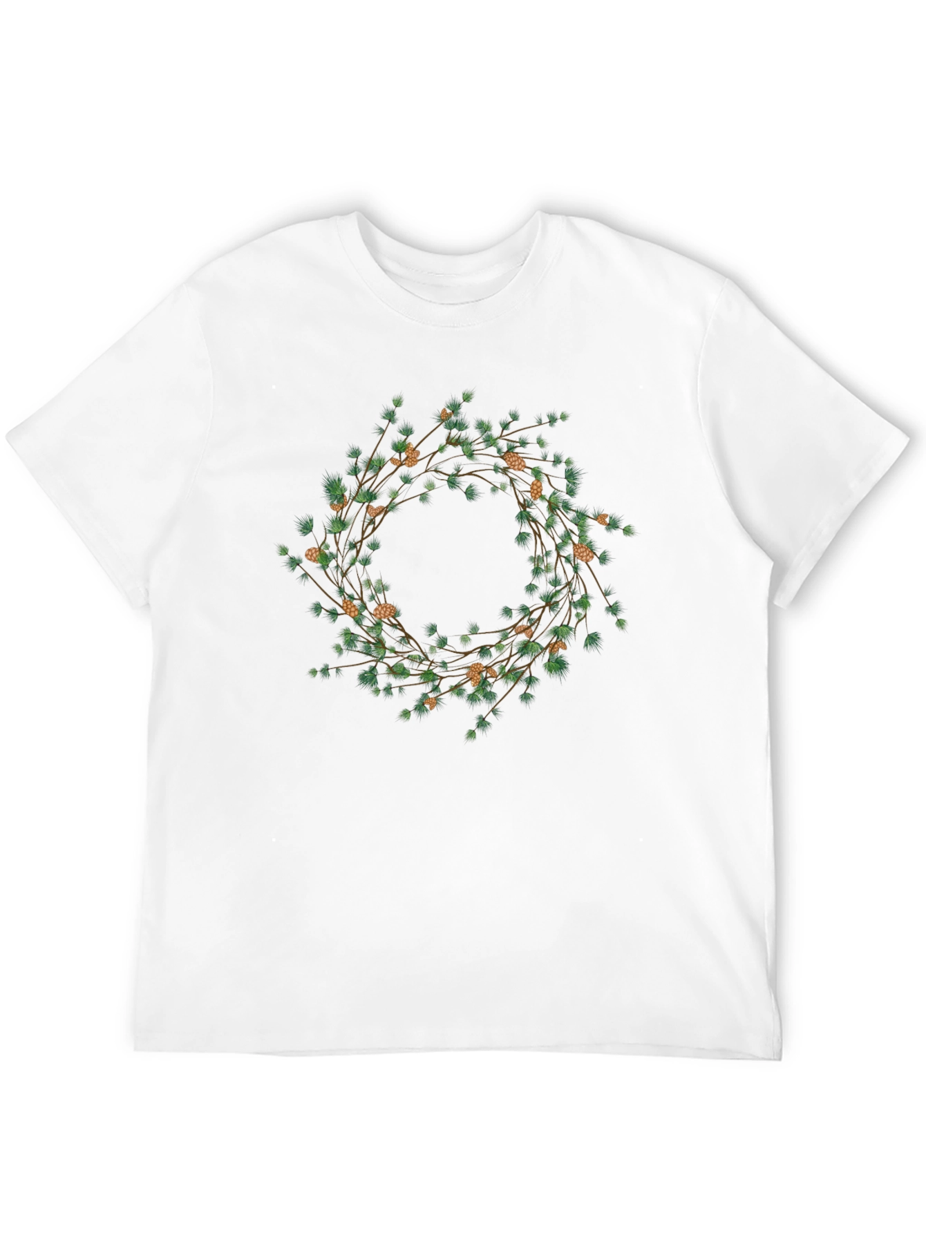 Botanical Wreath Graphic Tee - Black