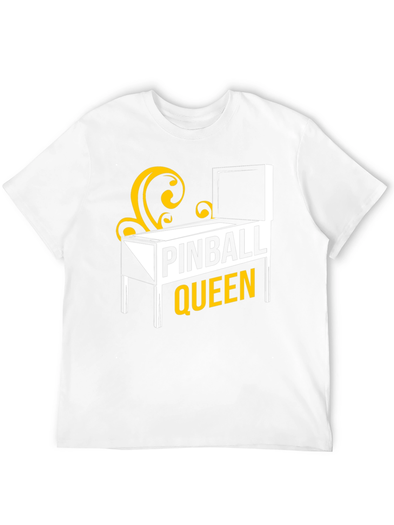 Pinball Queen Graphic T-Shirt - Black Cotton Tee
