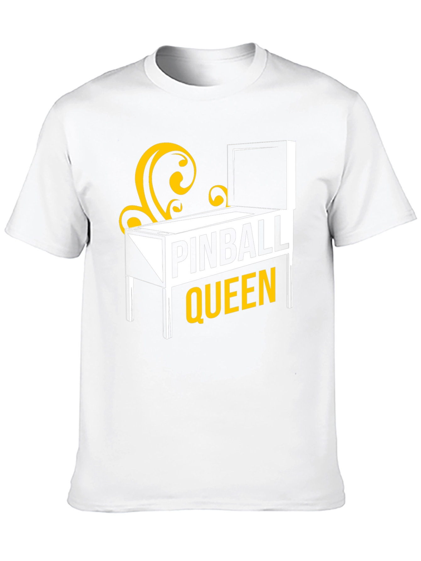 Pinball Queen Graphic T-Shirt - Black Cotton Tee