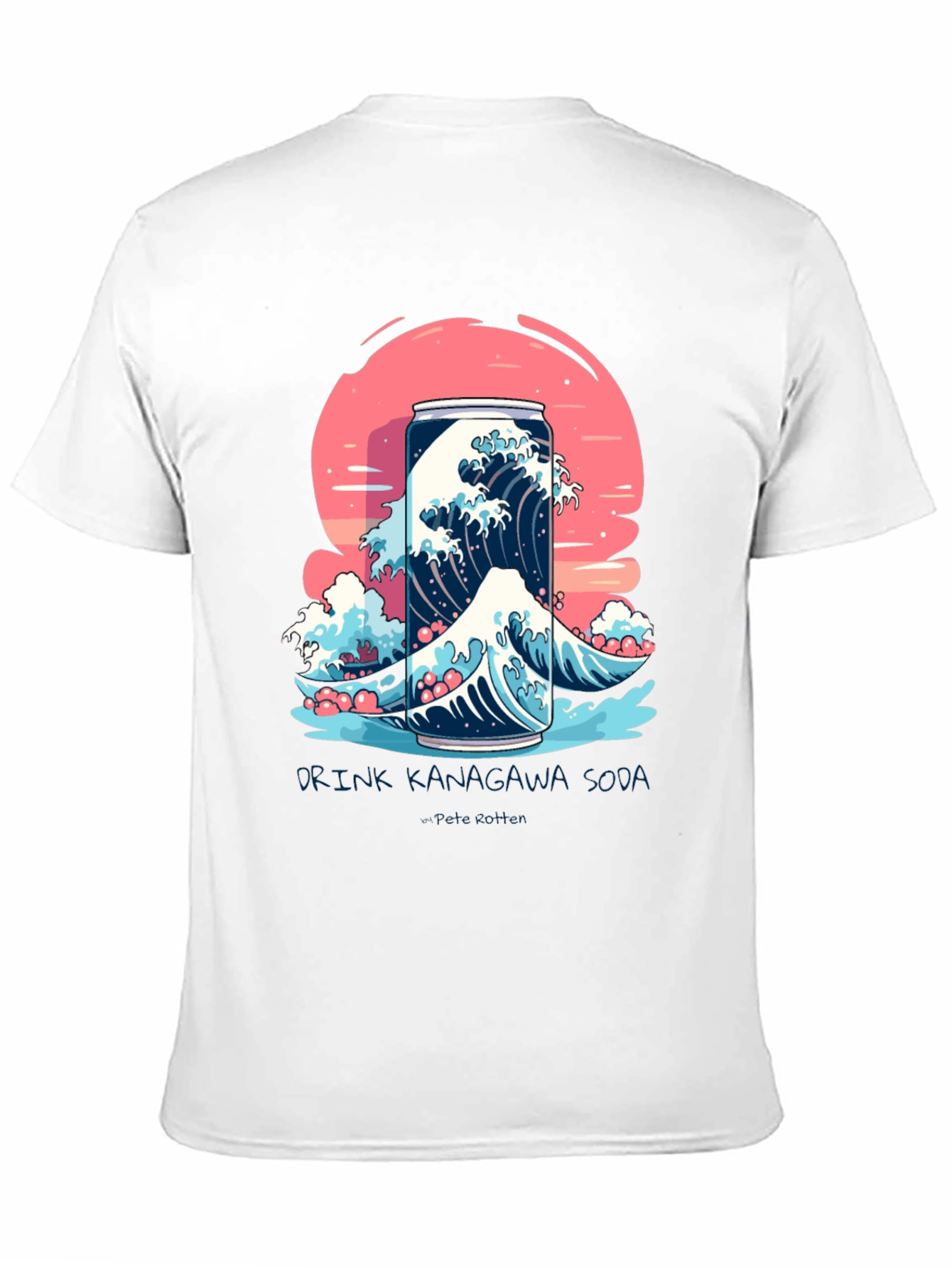 Kanagawa Soda Wave T-Shirt - Unique Graphic Tee