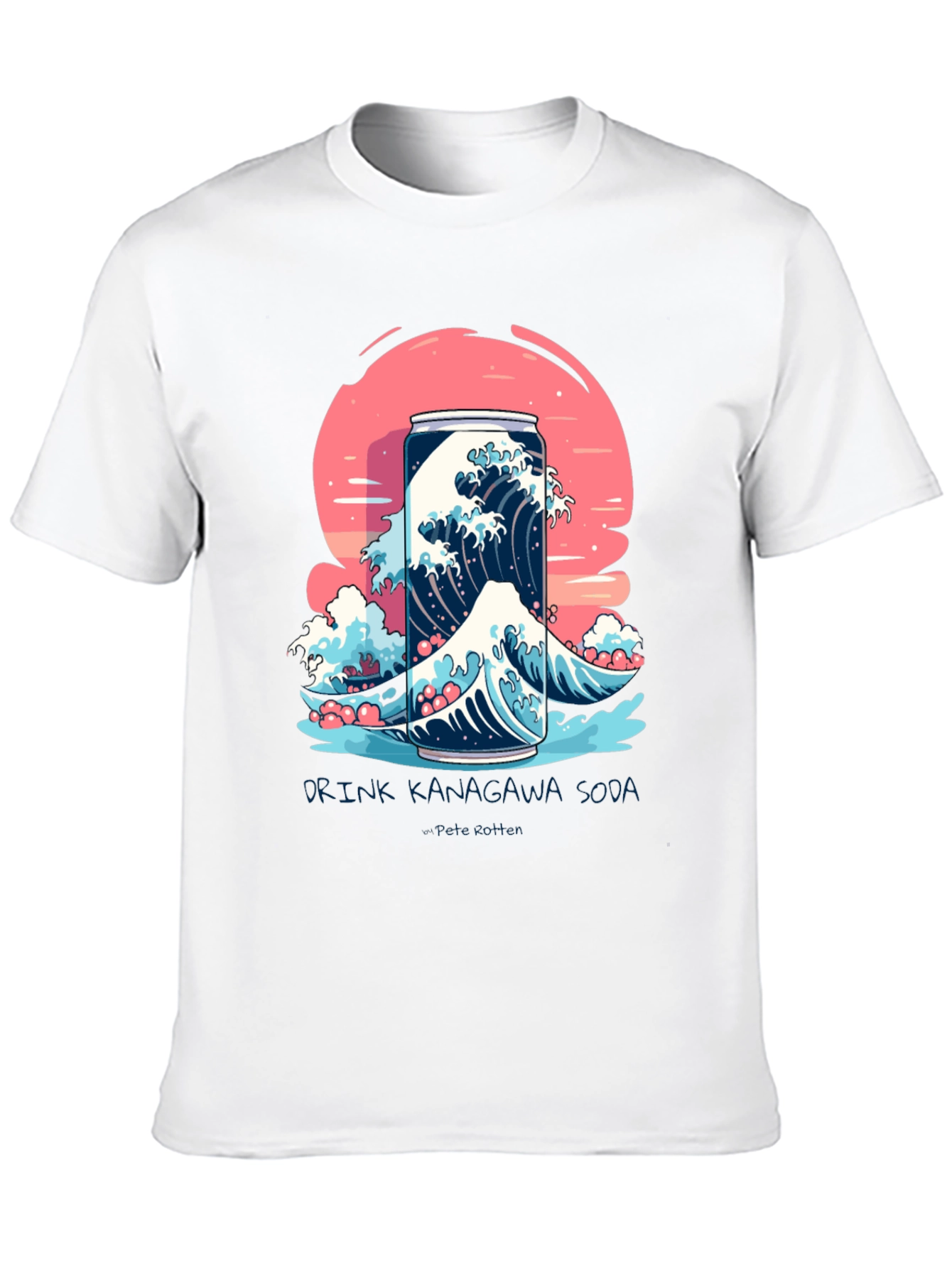 Kanagawa Soda Wave T-Shirt - Unique Graphic Tee