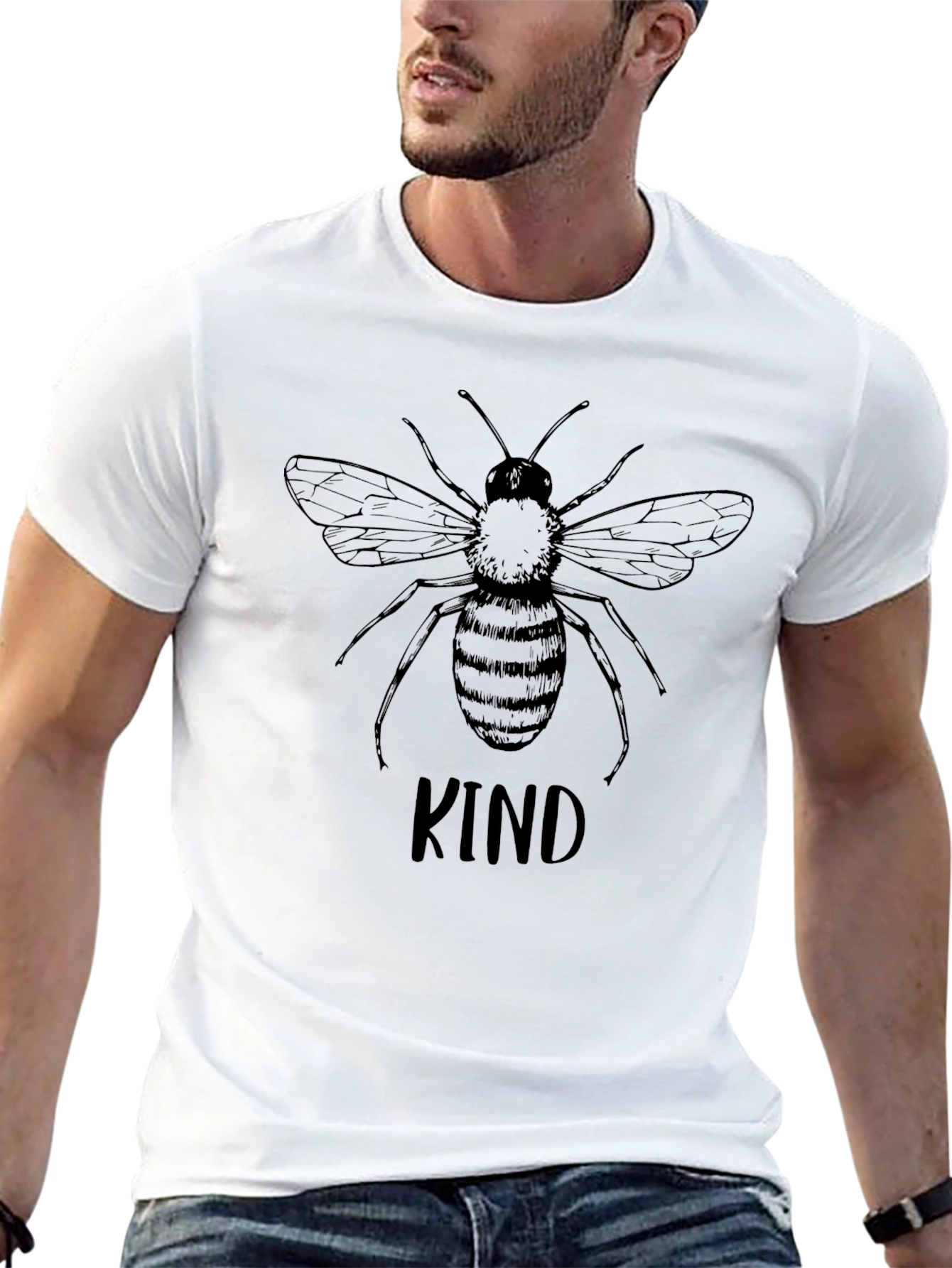 Bee Kind Graphic Tee - Unisex Black T-Shirt