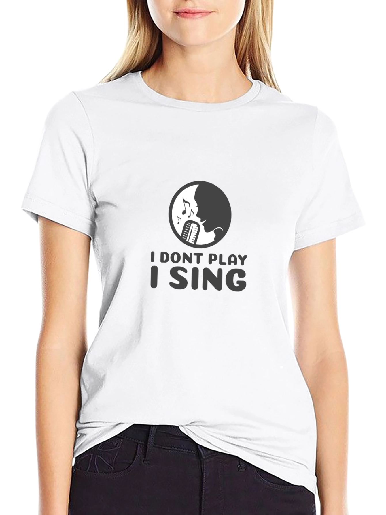 I Sing Graphic Tee - Musicians Black T-Shirt