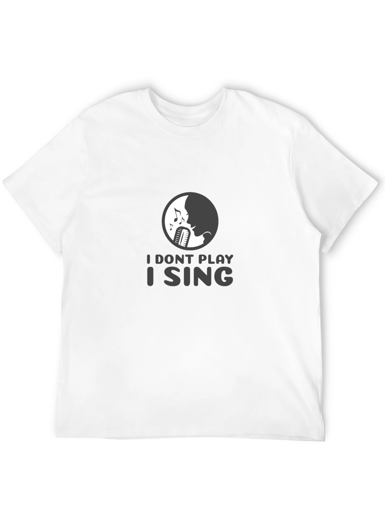 I Sing Graphic Tee - Musicians Black T-Shirt